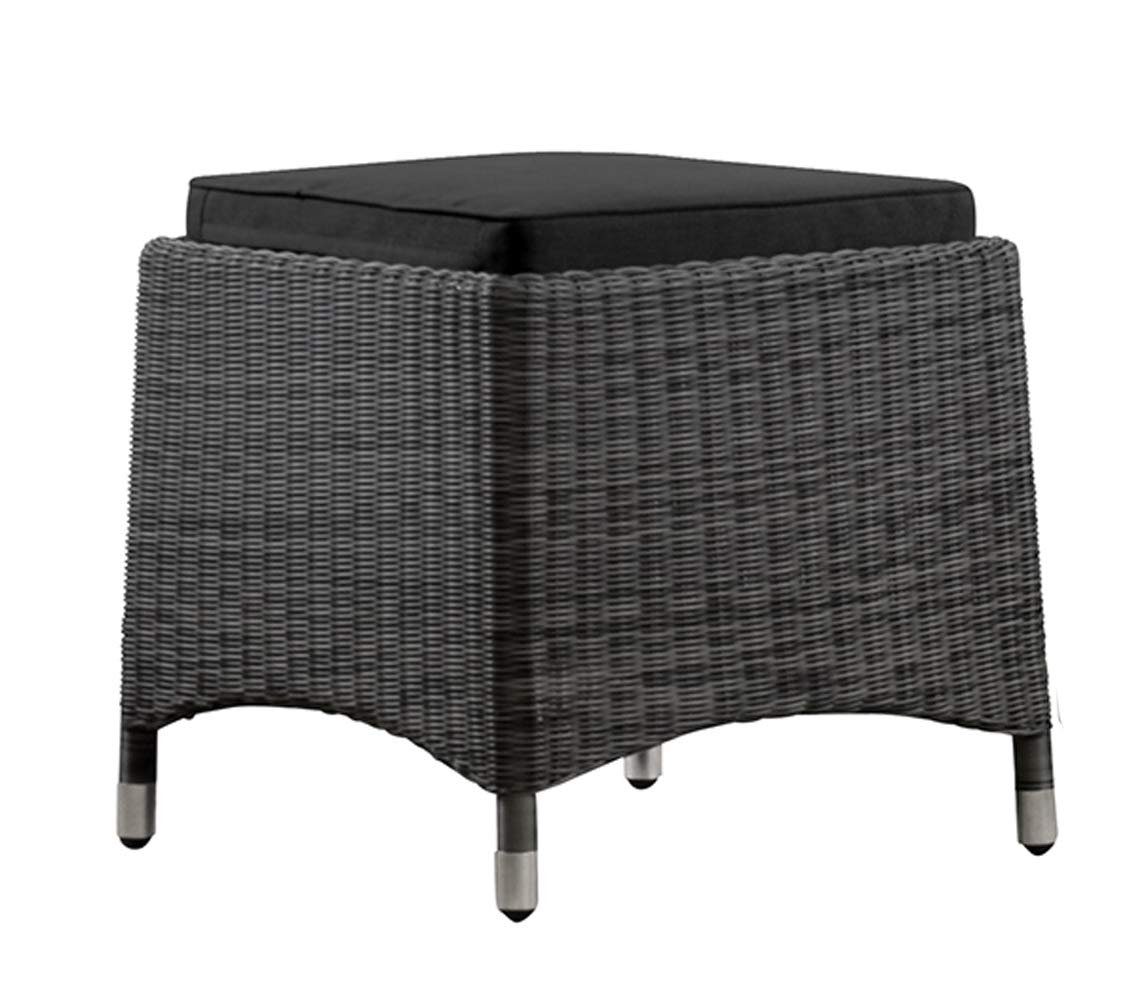 Kai Wiechmann Fußhocker »Hocker Camden PolyRattan Schwarz, Fußbank