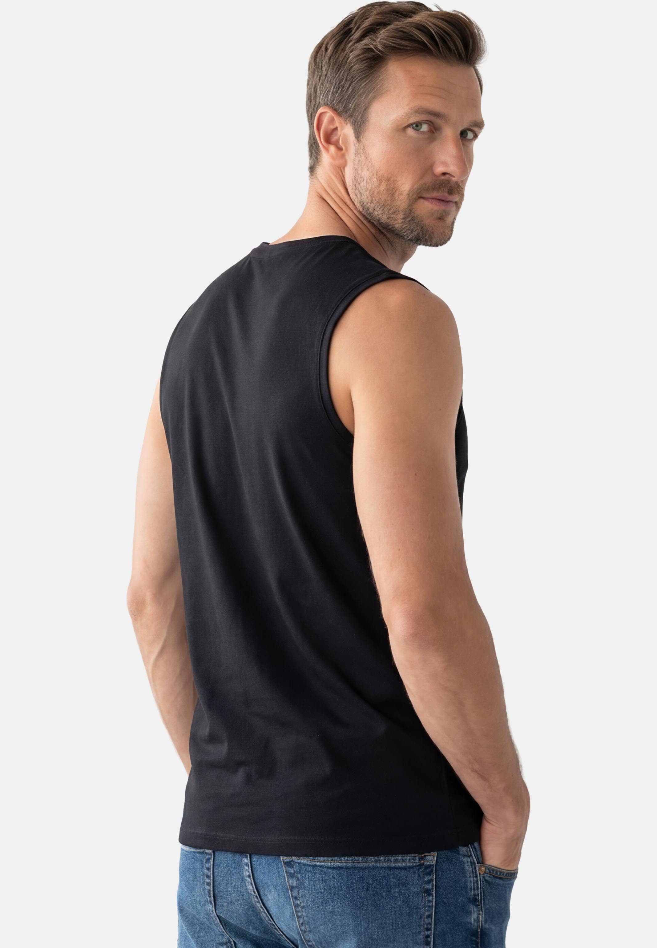 RAGMAN Unterhemd 2er Pack Basic (Spar-Set, 2-St) Unterhemd / Tanktop - Baumwolle - Atmungsaktiv