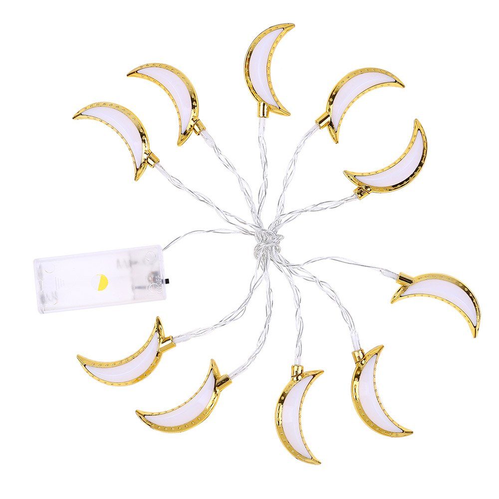Rosnek LED Dekolicht LED Star Moon String Light, Eid Muslim Islam Festival günstig online kaufen