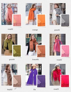 XDeer Modeschal Damen Schal,kuschelweich,Winter Schal Poncho Qualität,Neuer Stil, Damen Halstuch Geschenk für Frauen in verschiedenen Farben