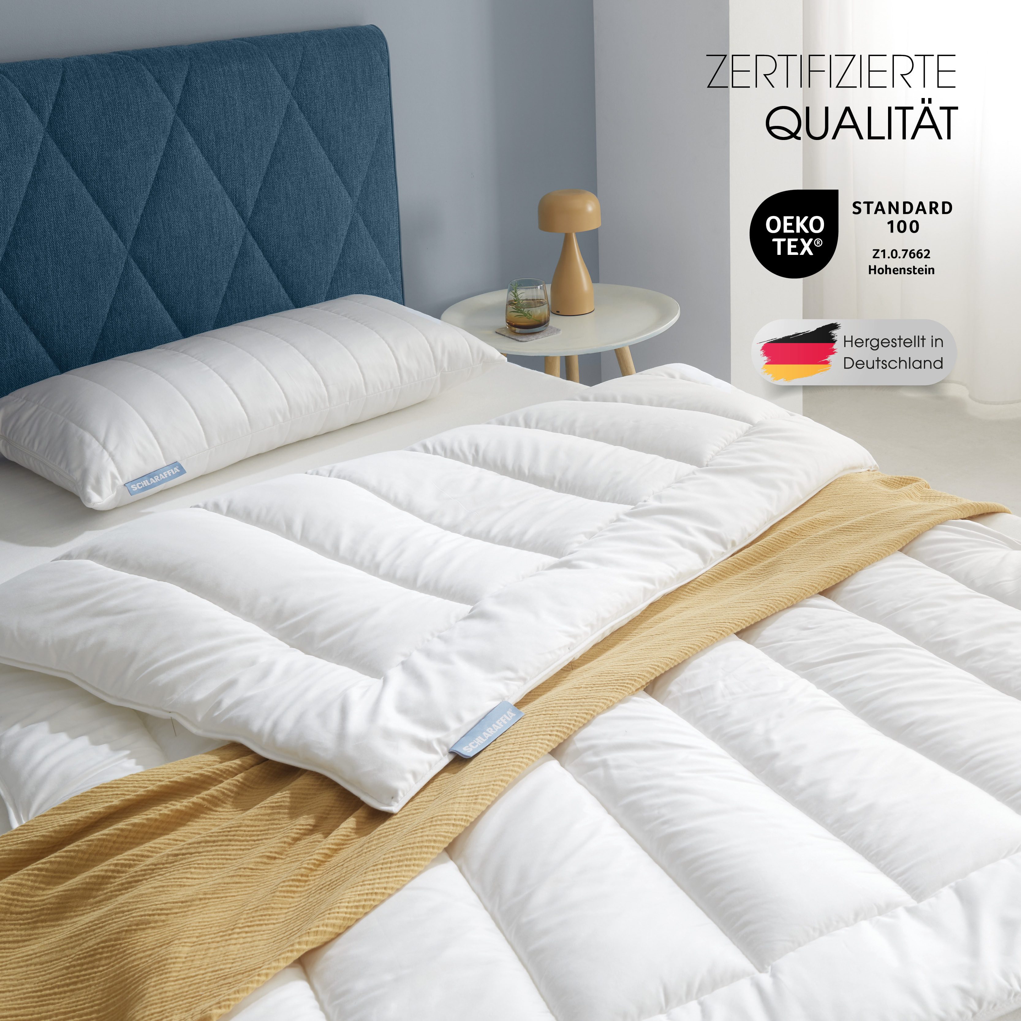 Schlaraffia Kunstfaserbettdecke Steppbett, IVORY, Ganzjahresdecke, 4-Jahreszeiten, Füllung: 100 % SCHLARAFFIA® Fill …