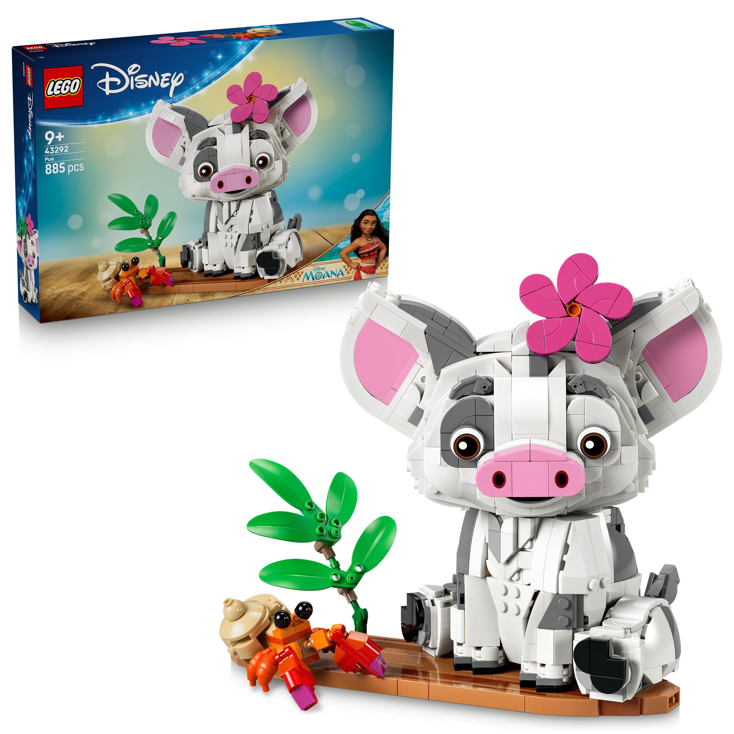 LEGO® Pua (43292), LEGO Disney Princess Konstruktionsspielsteine, (885 St), Made in Europe