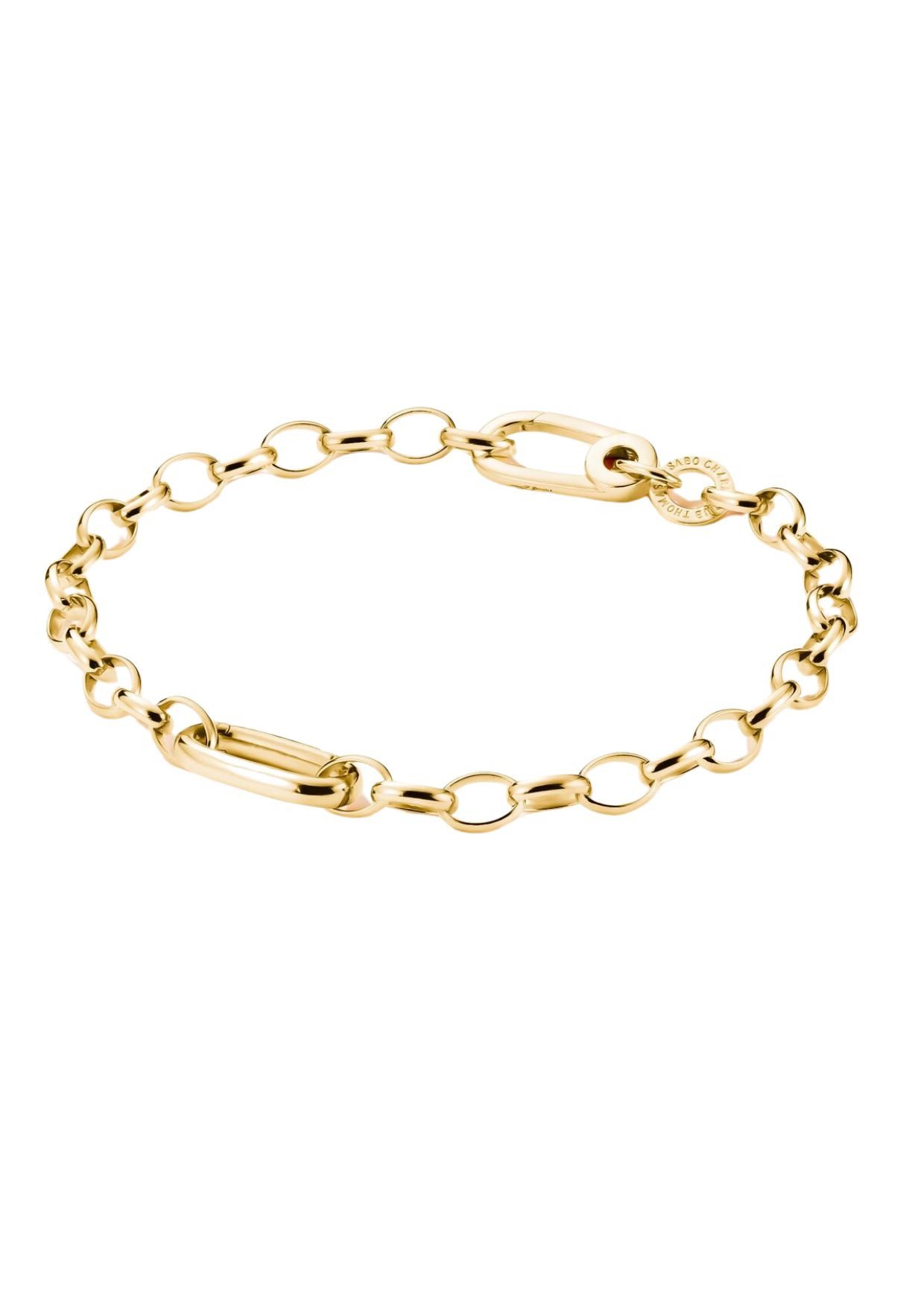 THOMAS SABO Armband Charm-Armband mit vergoldetem Connect-Glied (Set)