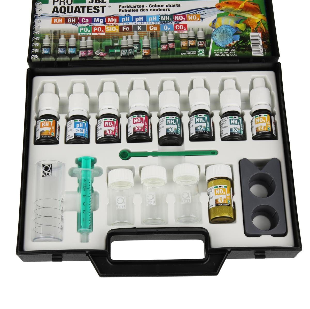 Thumbnail - JBL GmbH & Co. KG Aquarium-Wassertest JBL PROAQUATEST Combiset Plus NH4 Wasseranalysen Süßwasser-Aquarien, Karbonathärte...