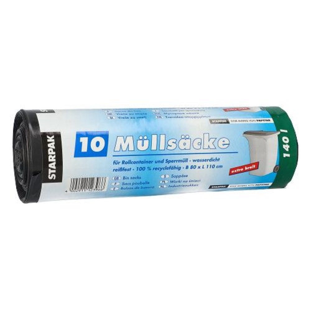 PAPSTAR Müllbeutel PAPSTAR 12396 Müllbeutel 110x80cm schwarz 140L - 1