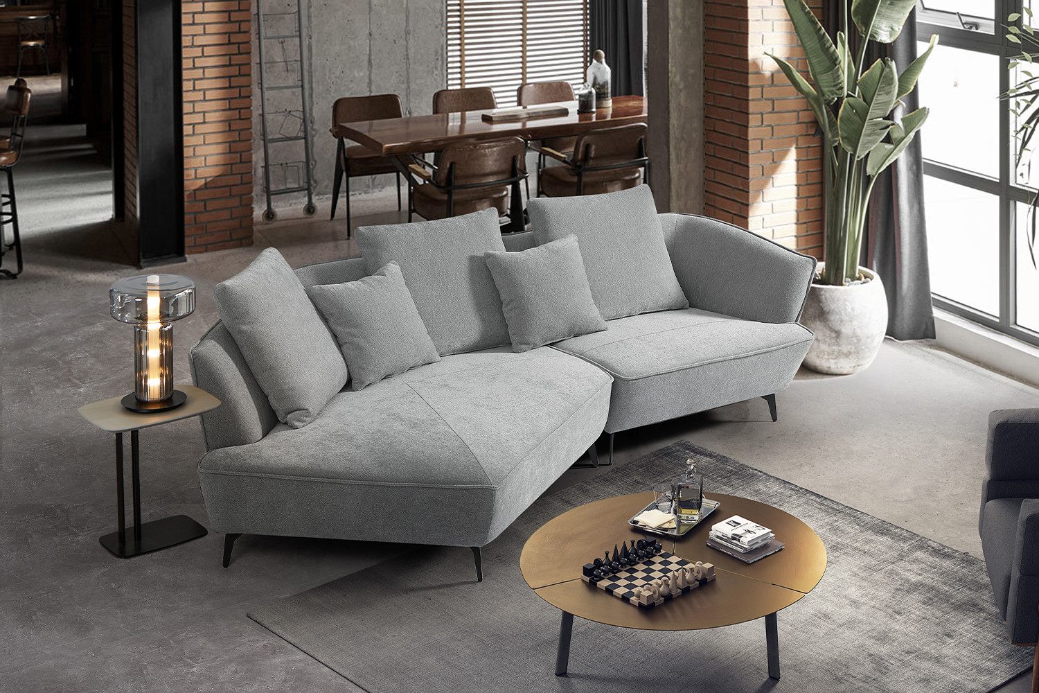 KAWOLA Ecksofa GARBO Modernes Sofa - Bequem & Modern - Stoffcouch, Design E günstig online kaufen