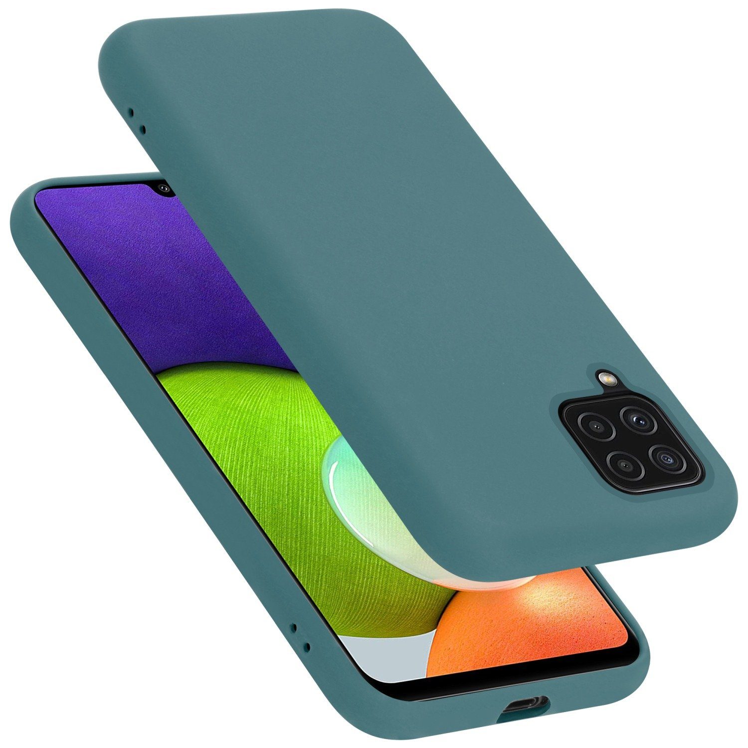 Cadorabo Handyhülle für Samsung Galaxy A12 / M12 Hülle Samsung Galaxy A12 / M12, Flexible Hülle TPU Silikon Schutzhülle Back Cover Case
