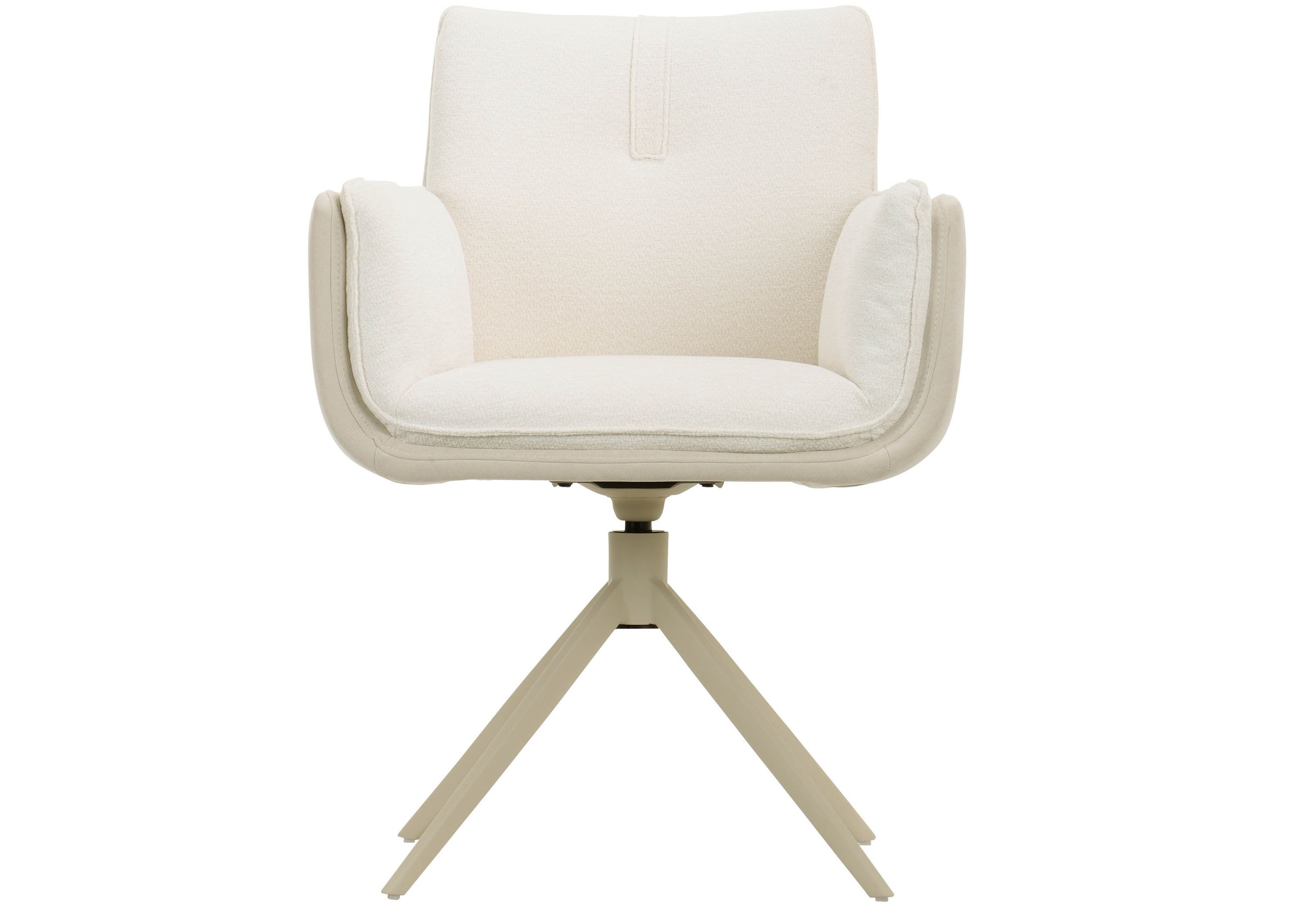 Massivmoebel24 Polsterstuhl POLSTERSTÜHLE 100% Polyester beige (100% Polyester Eisen teilmontiert 12 kg POLSTERSTÜHLE #01), beige