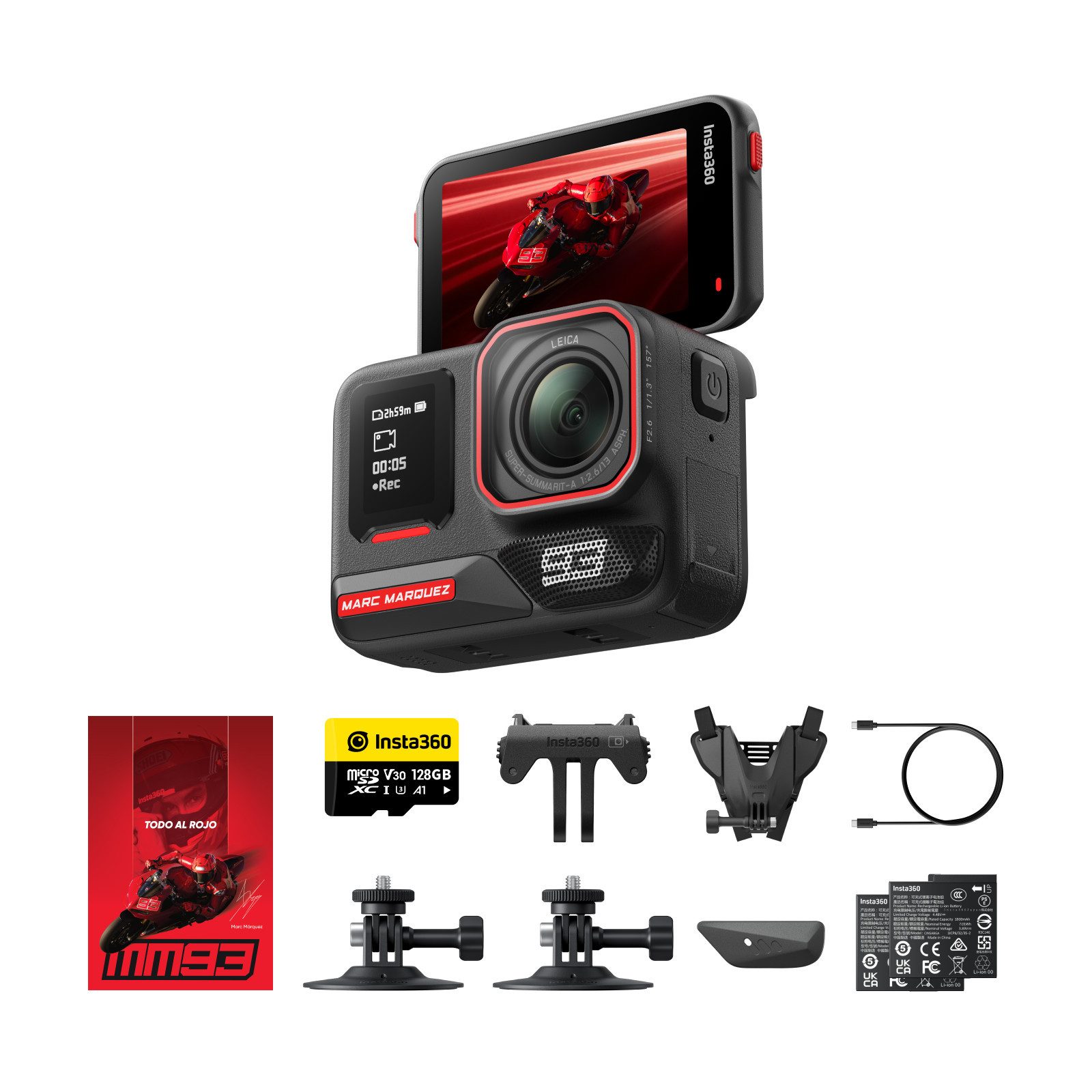 Insta360 Insta360 Ace Pro 2 - 8K wasserdichte Actionkamera Action Cam (8K, WLAN (Wi-Fi), Bluetooth)