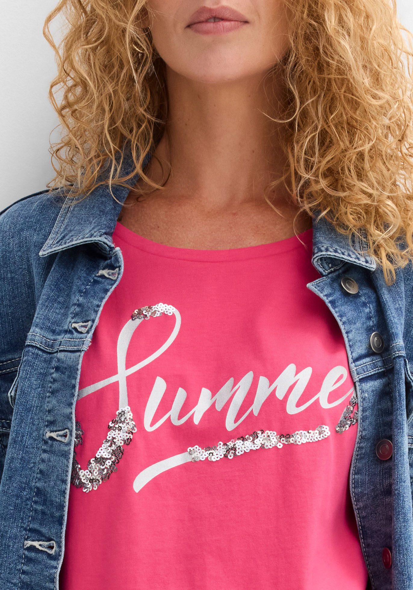 bonprix T-Shirt lockere Passform, Kurzarm, aus Baumwolle – Bild 4 von 5