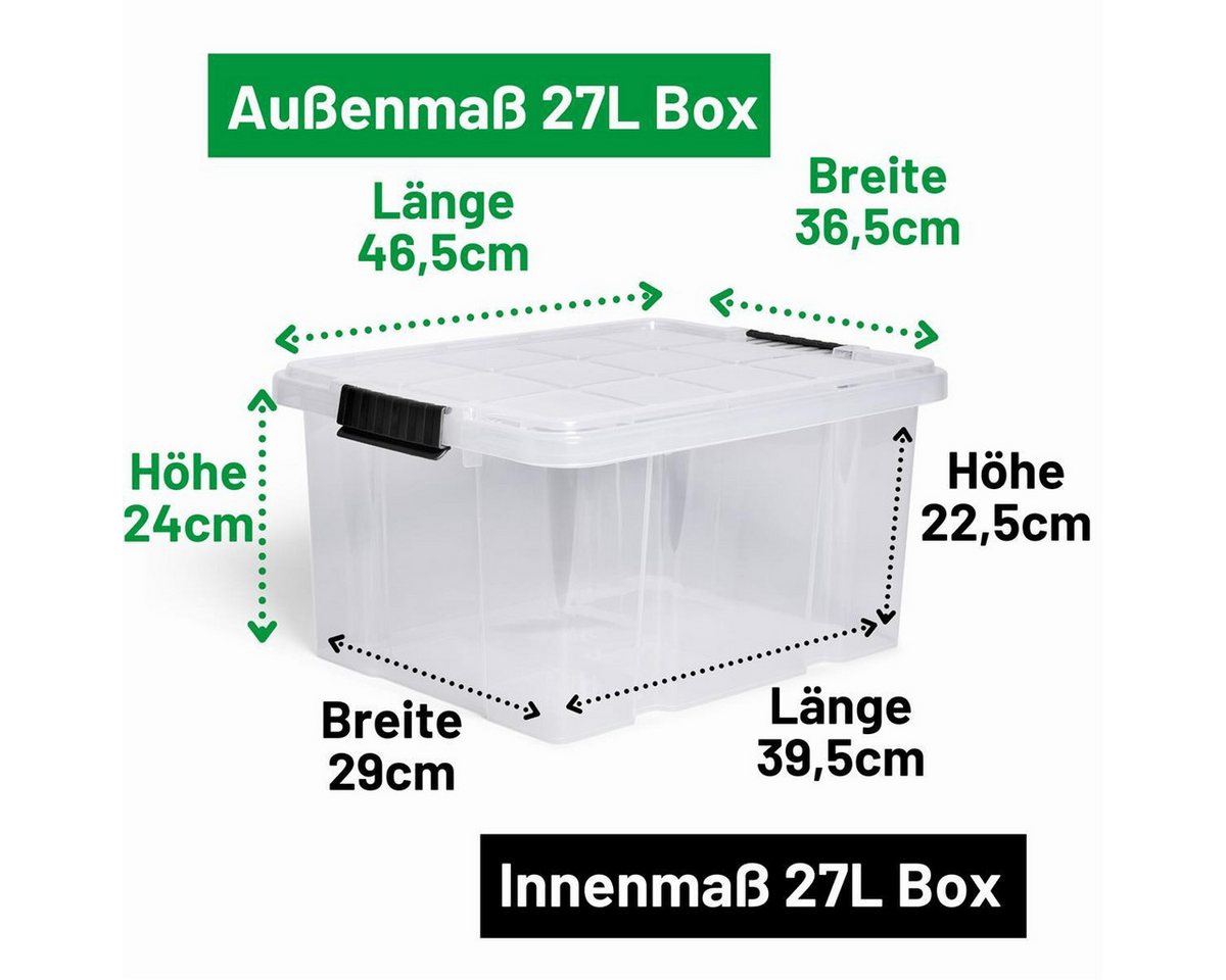 Thumbnail - Novaliv Aufbewahrungsbox - (2 St), 2x Aufbewahrungsbox, 2x Deckel
