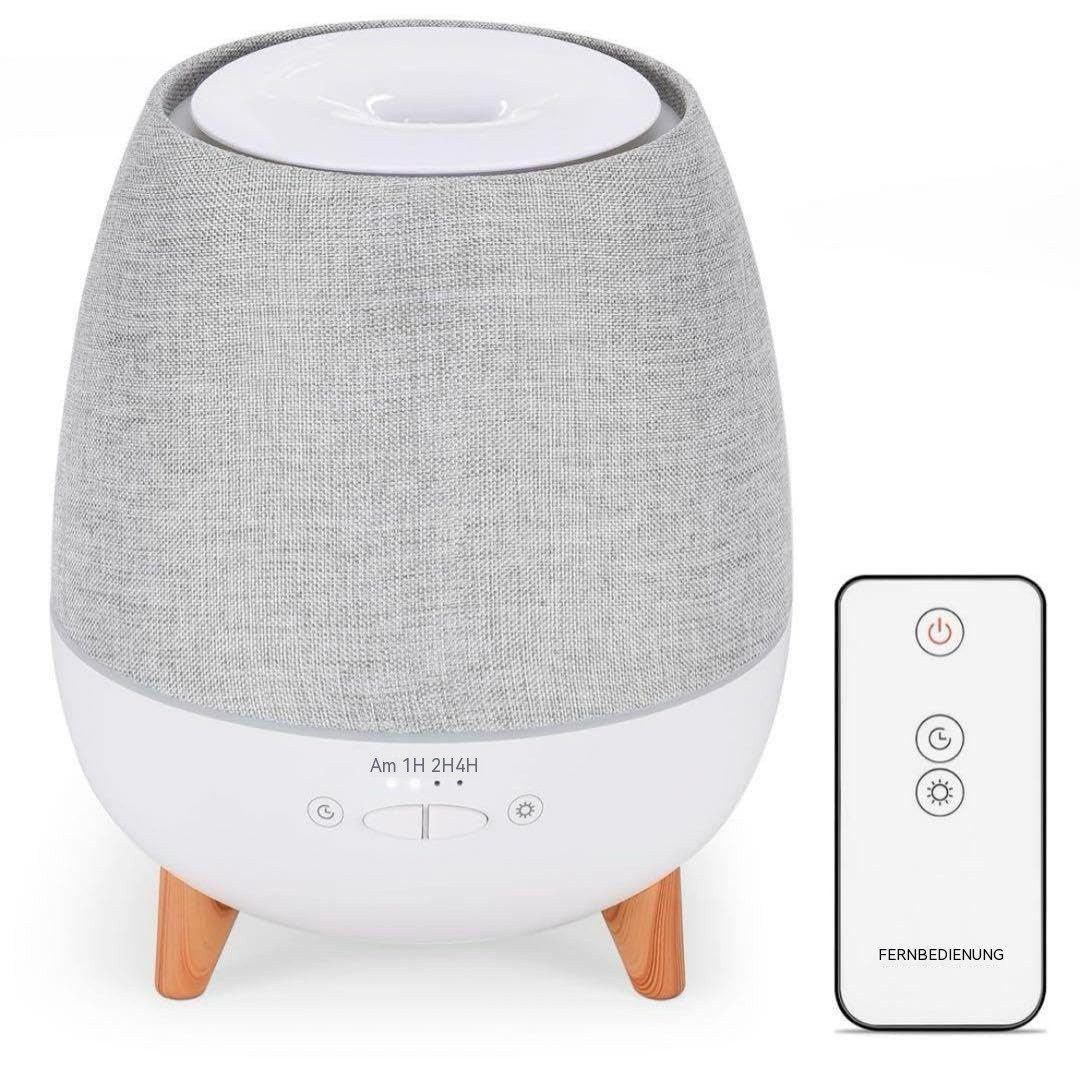 Tekoo Ultraschall Duftdiffuser 300ml, BPA-frei, Timer, Fernbedienung & Licht, 0,3 l Wassertank, Fernbedienung, LED-Licht, Timer-Funktion, BPA-frei, Leiser Betrieb
