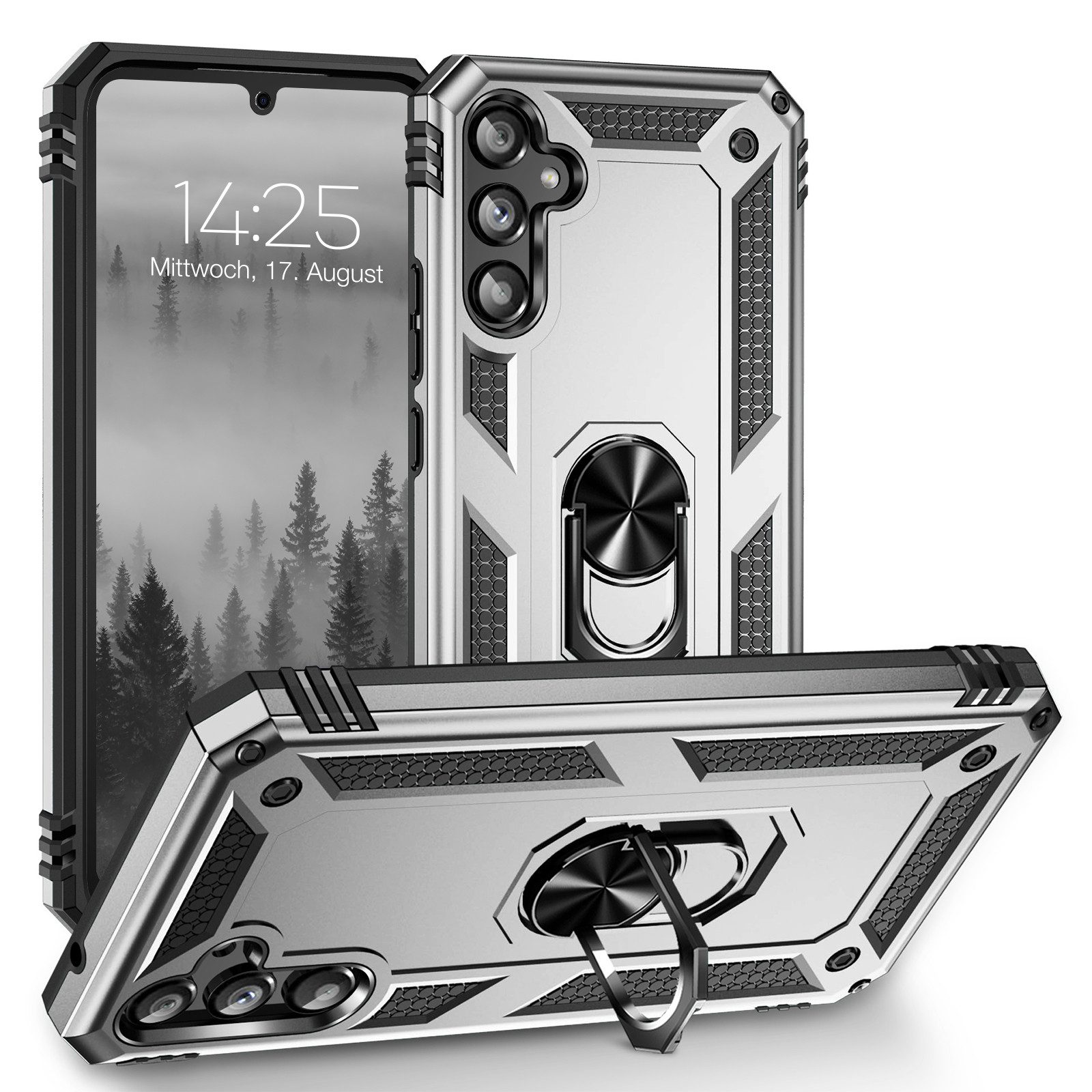 Tec-Expert Handyhülle Outdoor Cover Hülle für Samsung Galaxy A34 5G 6.6 Zoll, 6.6, Premium Hülle aus verstärktem Polycarbonat