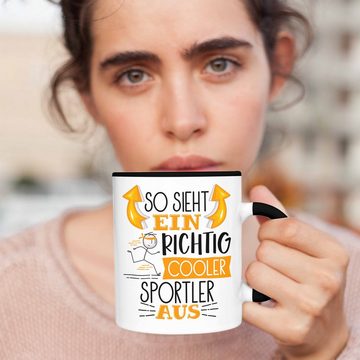 Trendation Tasse Sportler Tasse Geschenk So Sieht Ein RIchtig Cooler Sportler Aus Gesch