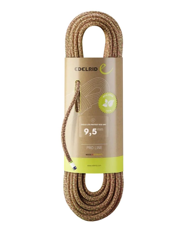 Edelrid Eagle Lite Protect Eco Dry 9,5mm neon pink-neon green Kletterseil