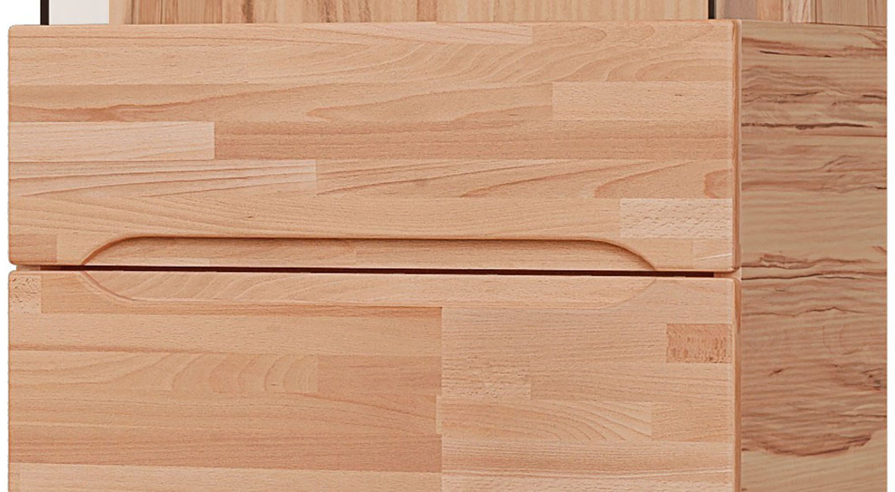 OTTO home Wohnwand VETRO: besteht aus 2 Vitrinen, 1 Sideboard & 1 Wandregal, Wohnzimmer., (4-St), Breite:320cm, Türen mit Glaseinsätzen, Kabeldurchführung in Sideboard