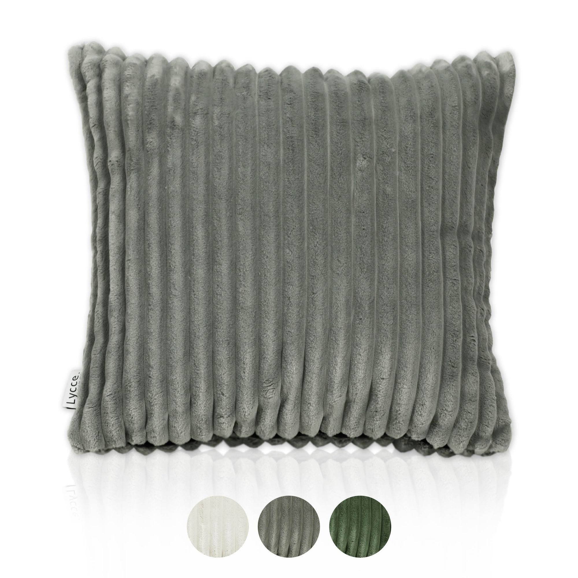 Lycce Dekokissen Kissenbezug Deluxe aus extra breitem, flauschigem Cordstof günstig online kaufen