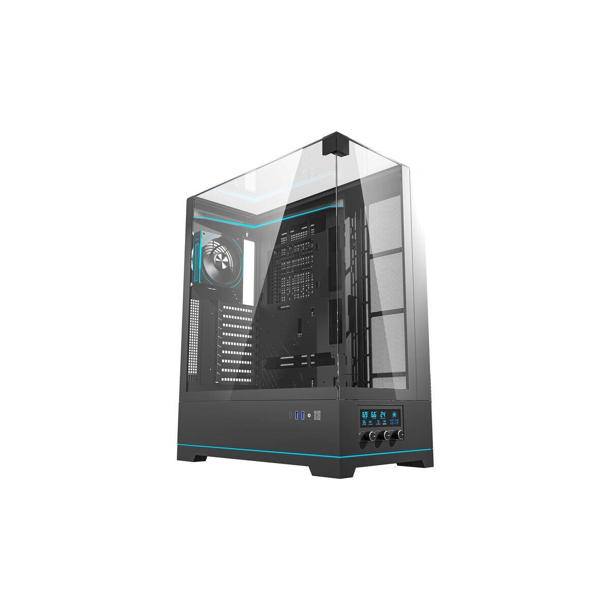 Darkflash PC-Gehäuse Darkflash DY450L PRO PC Gehäuse inkl. Lüfter