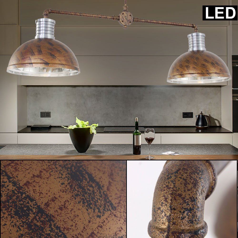 Decken Pendel Retro Hänge Lampe Leuchte transparent Küche Ess Zimmer Beleuchtung 