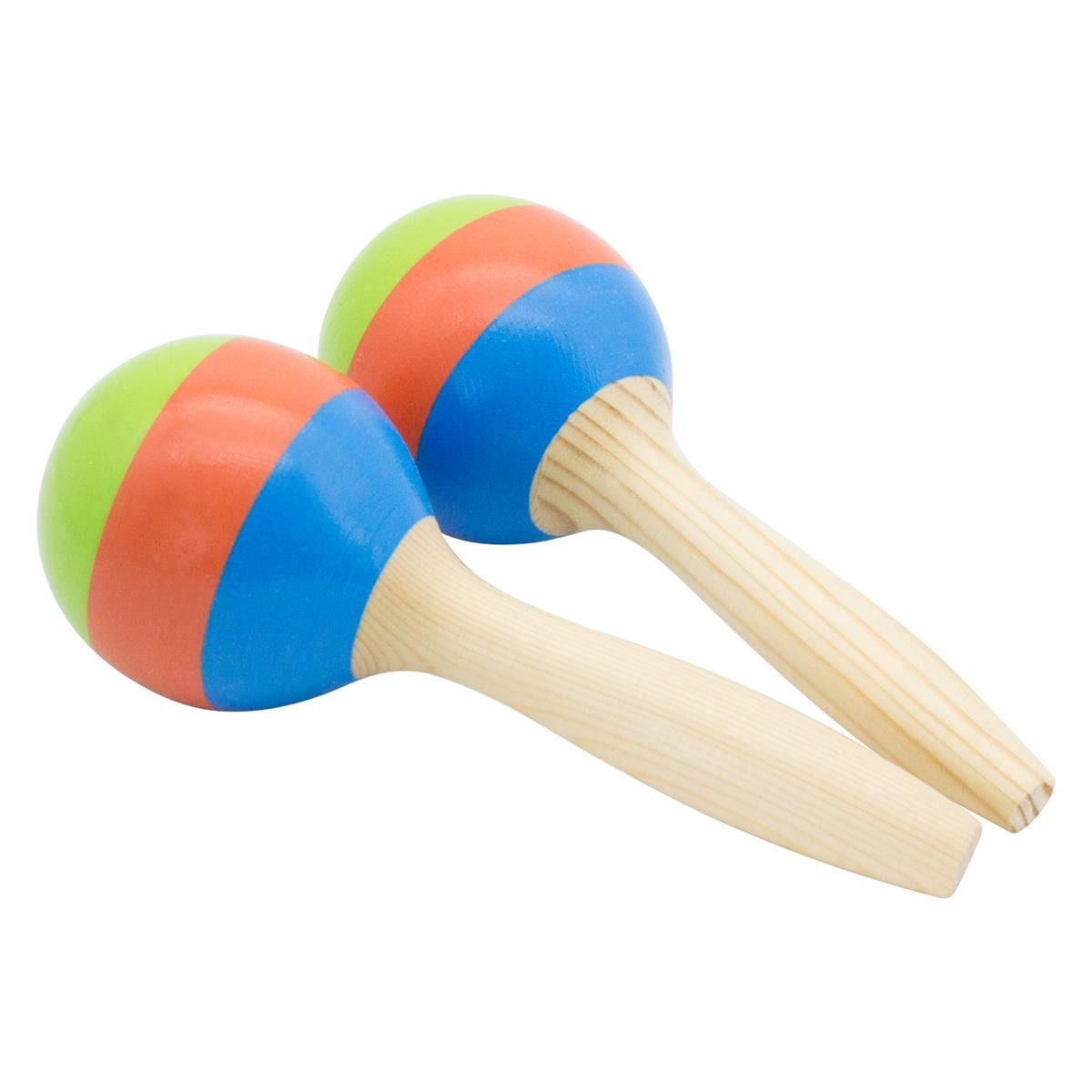 GICO Spielzeug-Musikinstrument Maracas aus Holz – 1 Paar für Kinder, Musikg günstig online kaufen