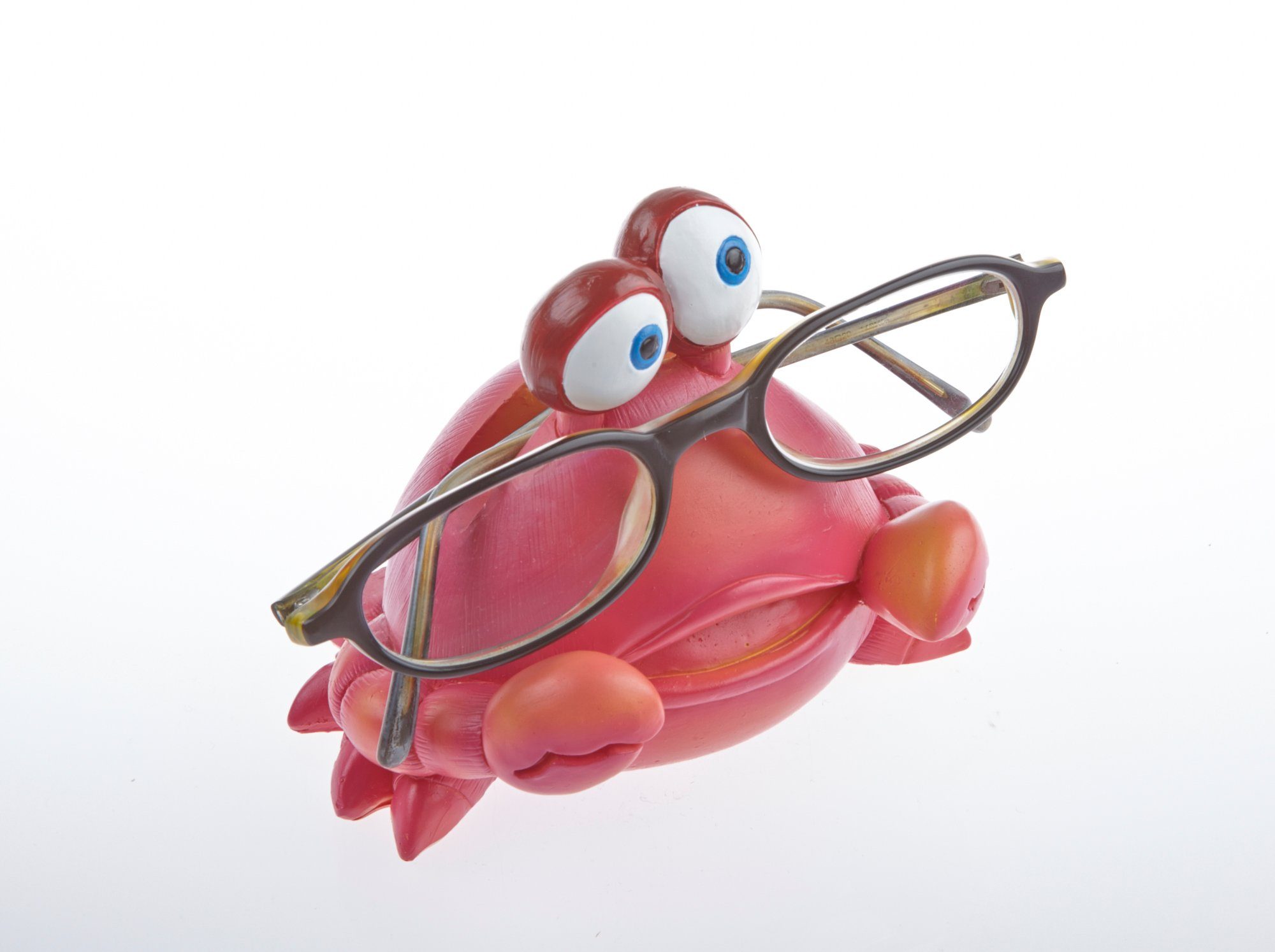 By Bers Dekoobjekt Krabbe Krebs Brillenhalter f. Jung + Junggebliebene  Brillenständer (ein wirklich aussergewöhnliches Geschenk und Designstück),  wirklich witzig und süß