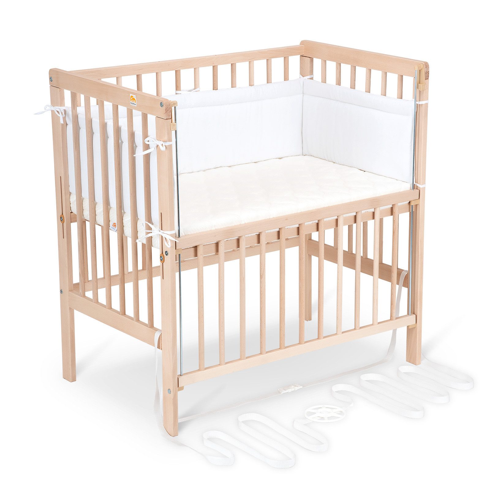 FabiMax Beistellbett Flex Natur, Buche massiv, günstig online kaufen