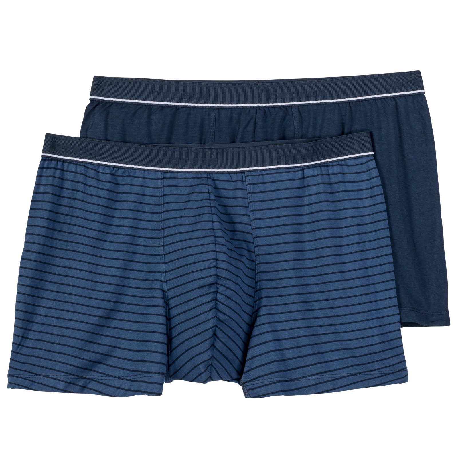 Boxershorts Ceceba Bambus Pants 2er-Pack Übergröße navy/geringelt