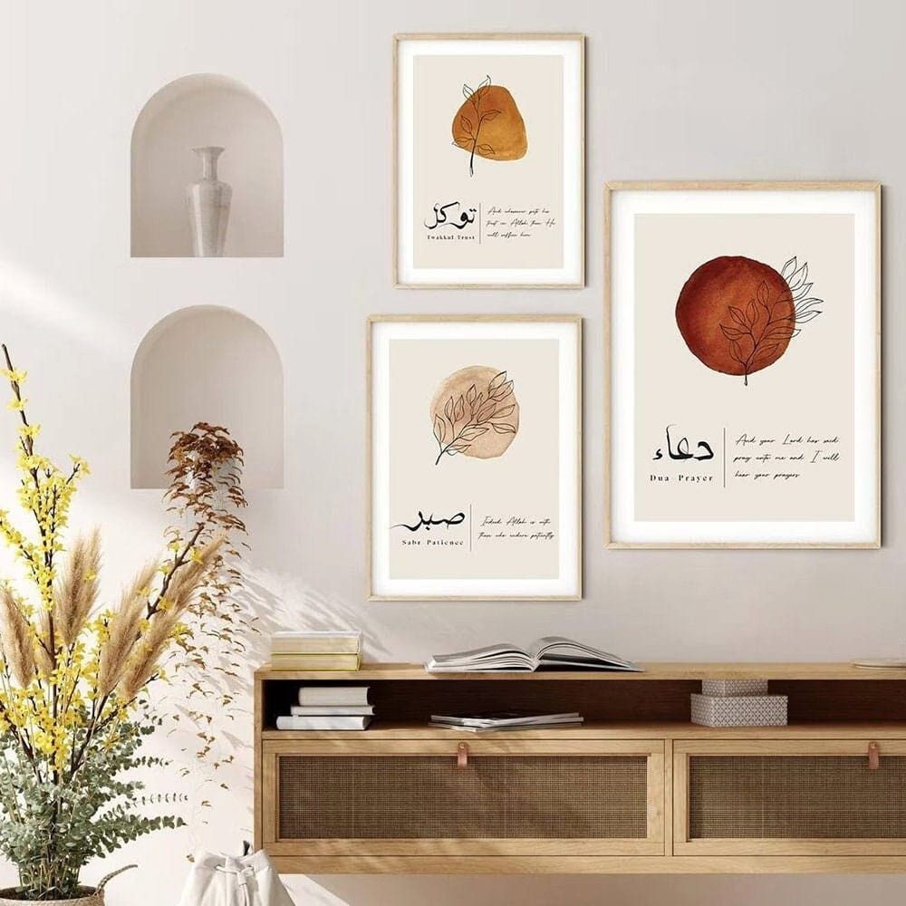 JUSTGOODMOOD Poster Abstrakte Form Kalligraphie Wandbilder Wohnzimmer Schlafzimmer Deko Pr, C (1 St)