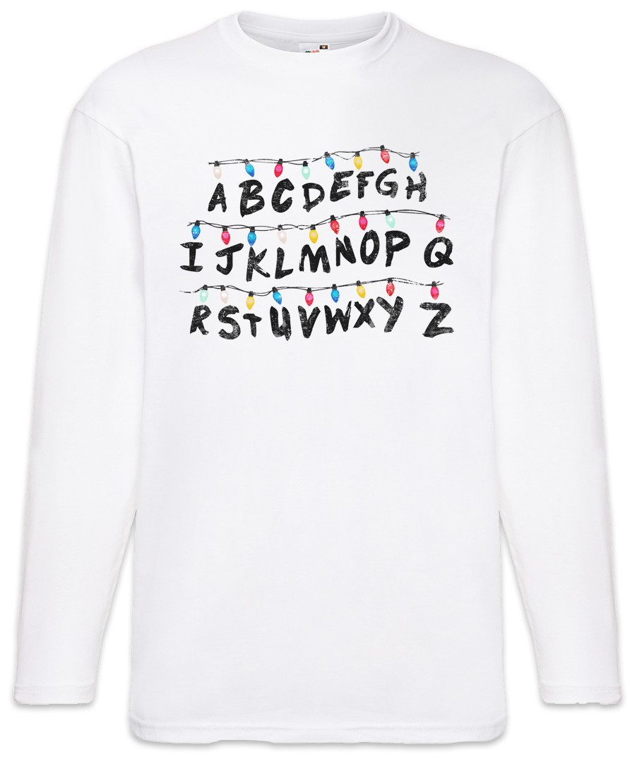 Urban Backwoods Langarmshirt Light Bulb Alert Langarm T-Shirt Stranger Lights Alphabet Lichter (1-tlg) Lichterkette Upside Ghost Things