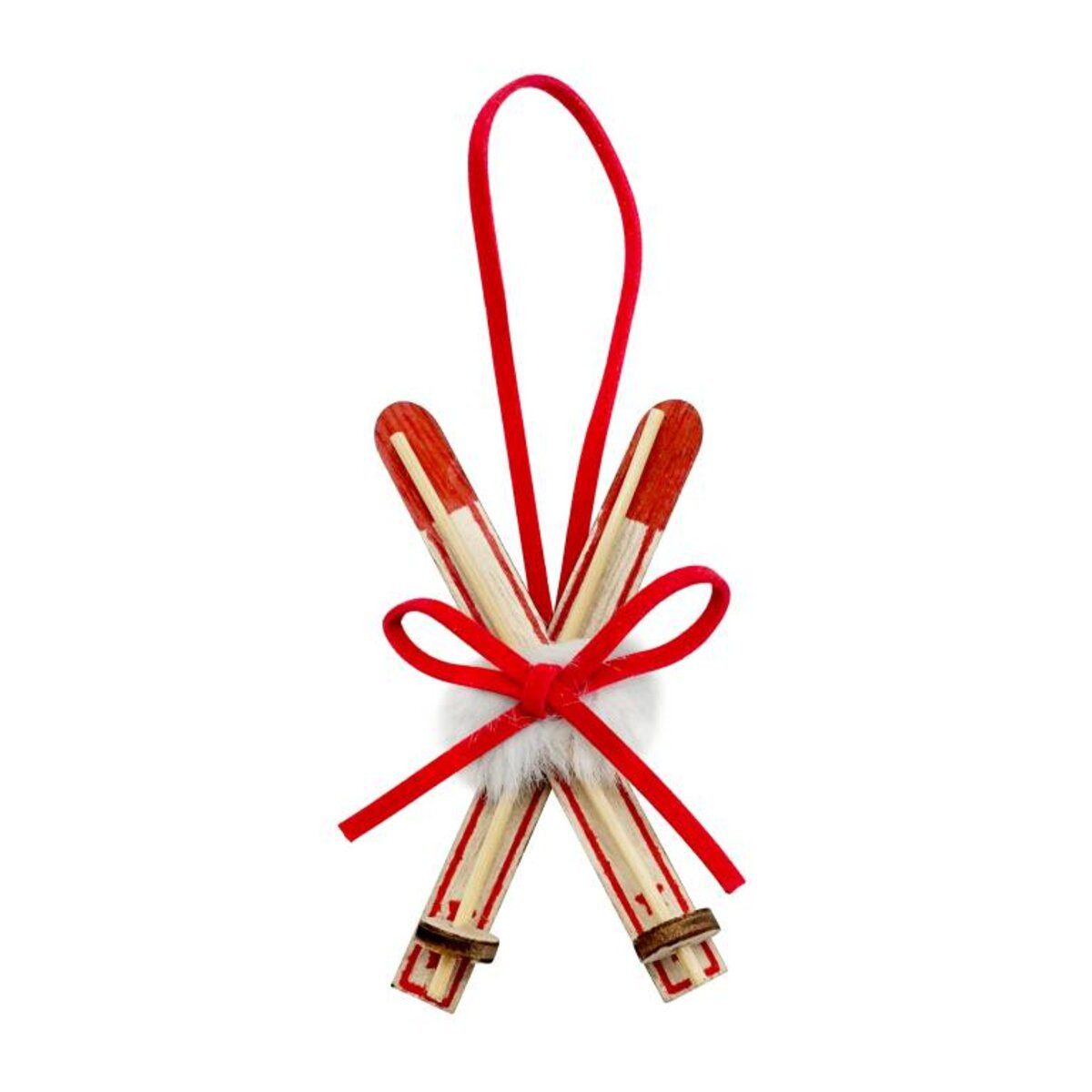 Tanner Kaufladensortiment Tanner Miniatur Ski Holz für die Puppenstube oder Kaufmannsladen