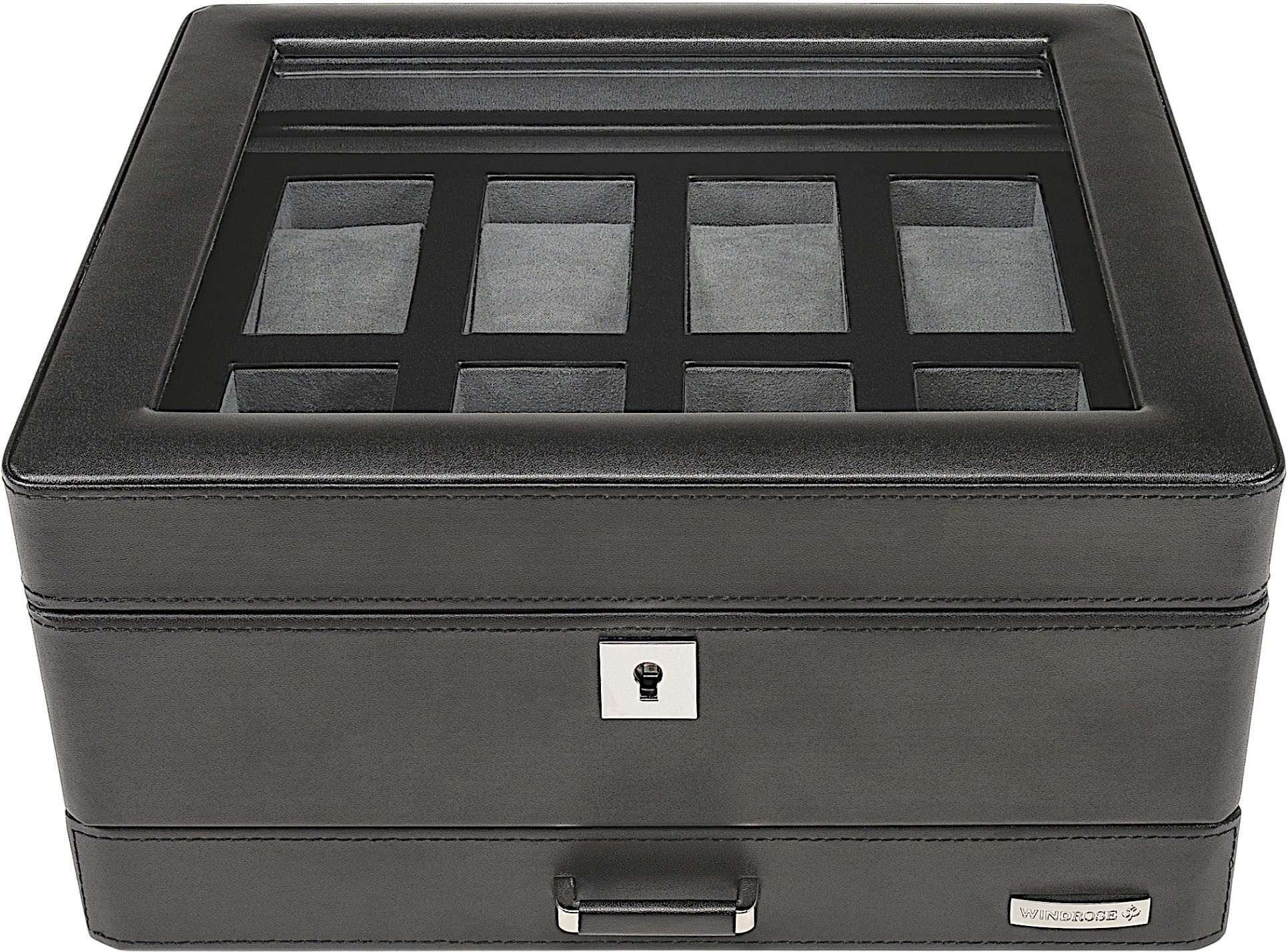WINDROSE Uhrenbox Tempora, 804021.08, Aufbewahrung, Uhrenkasten, Ø max.40mm, Armbanduhr, Geschenkidee