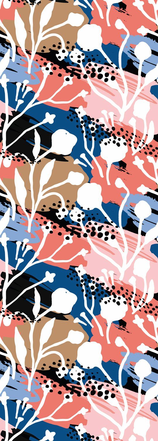 queence Vinyltapete Henny, glatt, Kunst, bedruckt, Antikoptik, Barock, 90x250cm, selbstklebend, kinderleichte Anbringung, Sticker