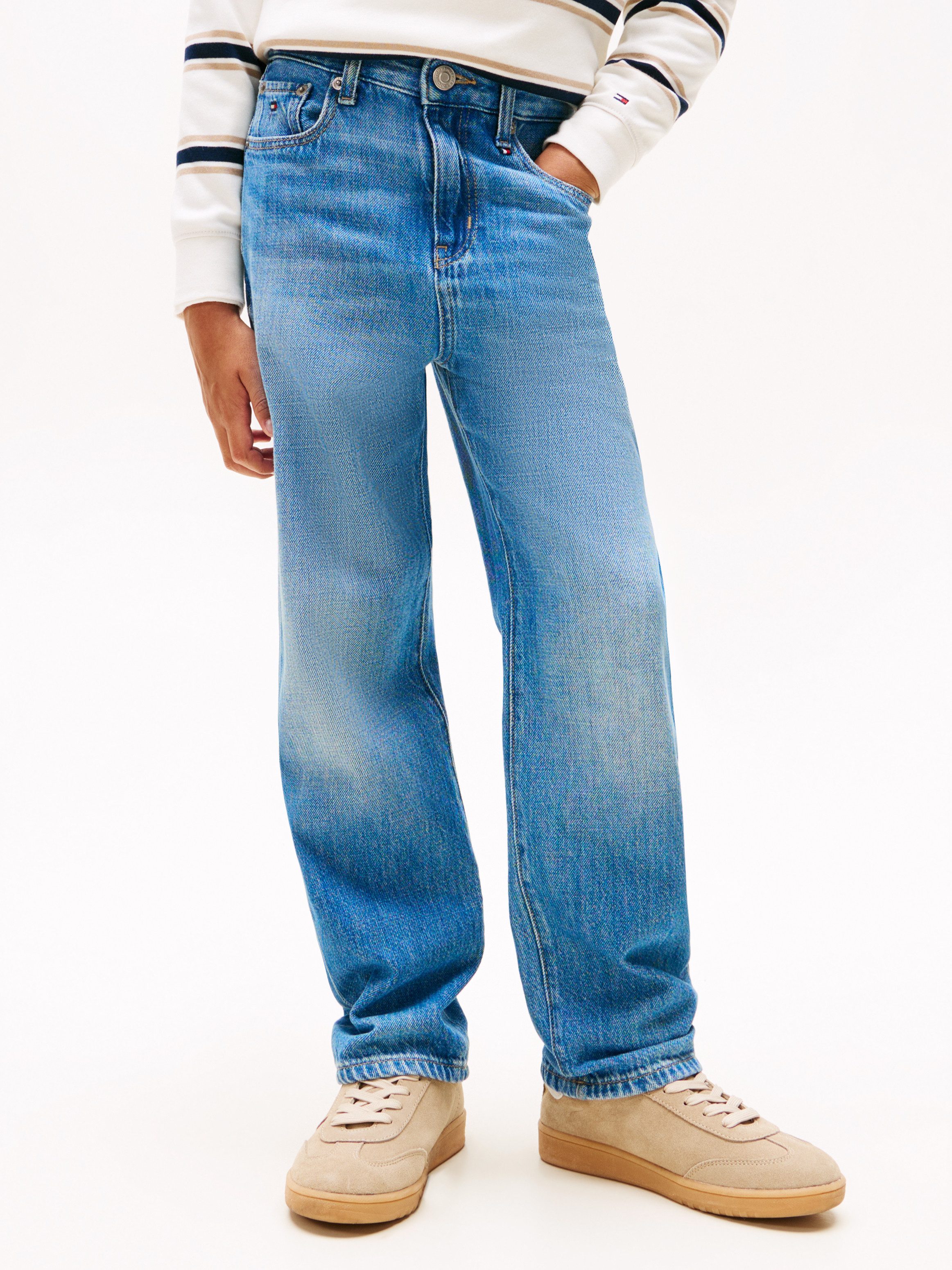 Tommy Hilfiger Gerade Jeans SKATER MID BLUE DENIM Kinder bis 16 Jahre