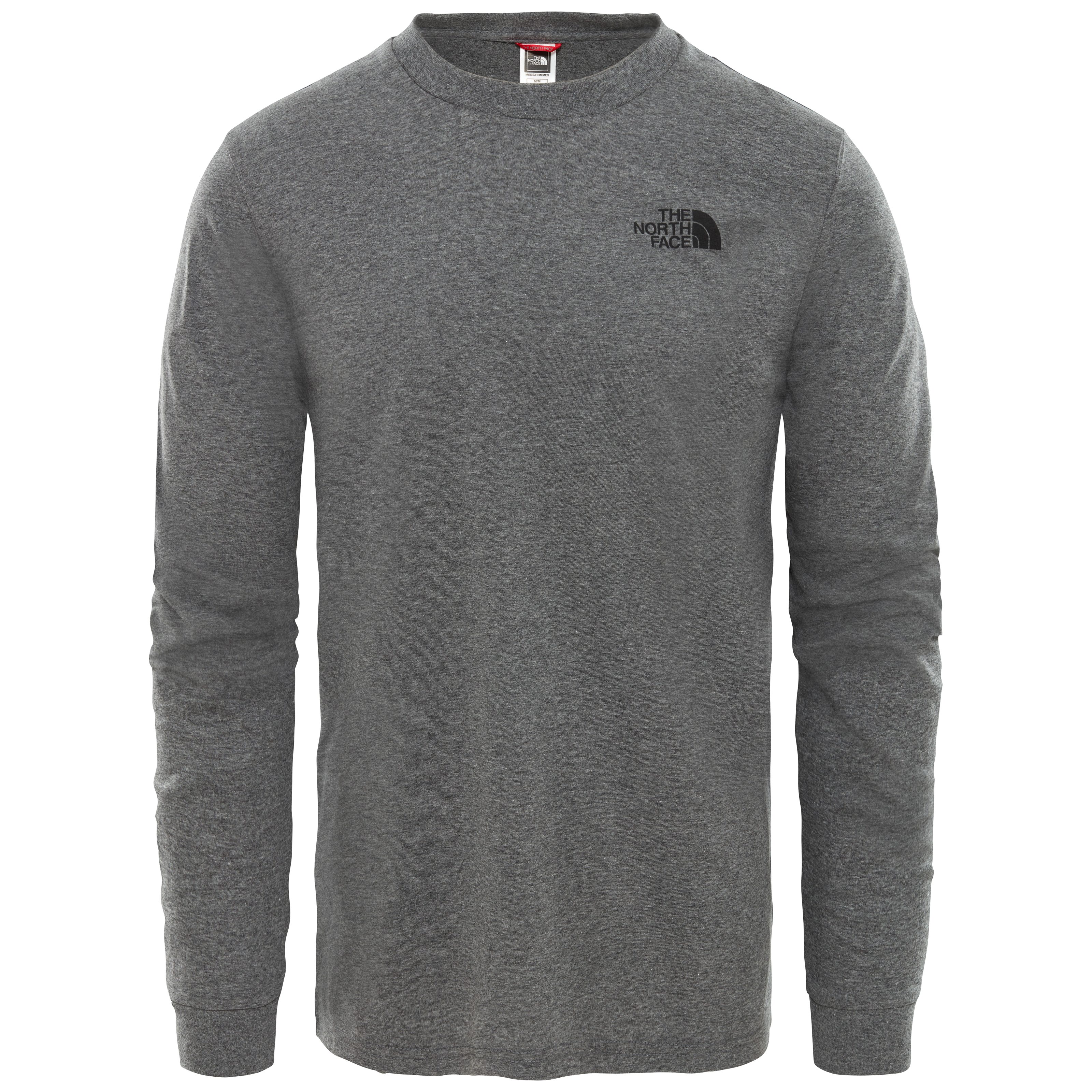 The North Face Langarmshirt L/S SIMPLE TEE DOME grey mit Logoschriftzug