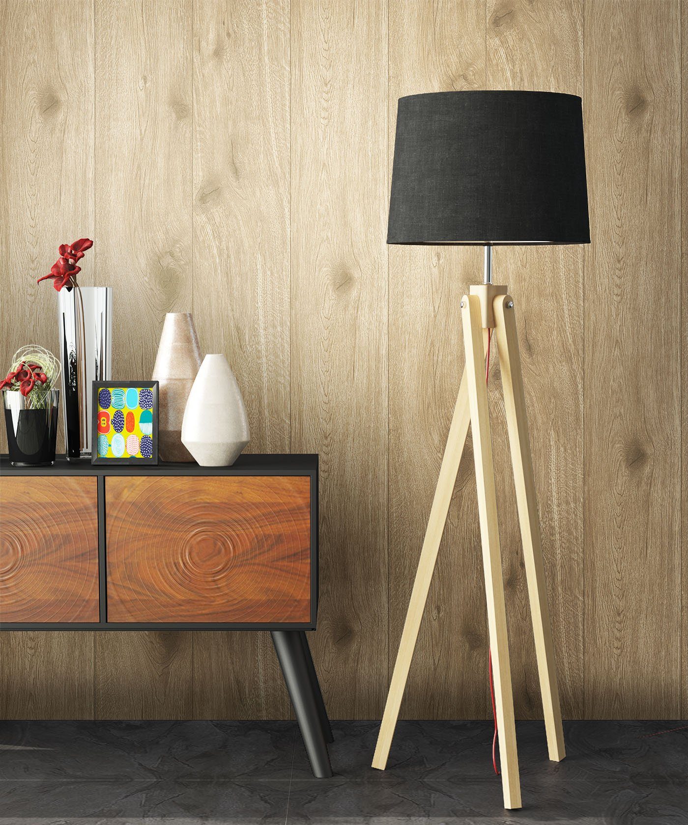 Newroom Vliestapete, Tapete Holzoptik Holztapete 3d günstig online kaufen