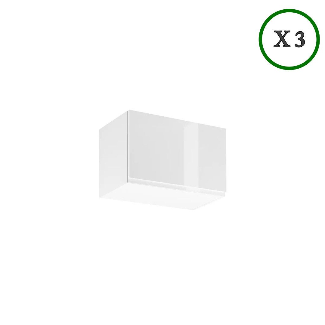 ROYAL24_MARKT Küchenzeile K56-G300 - Aspen - Hoher Standard mit modernem Design, (Komplett Set), Premium - Modern - Exzellent