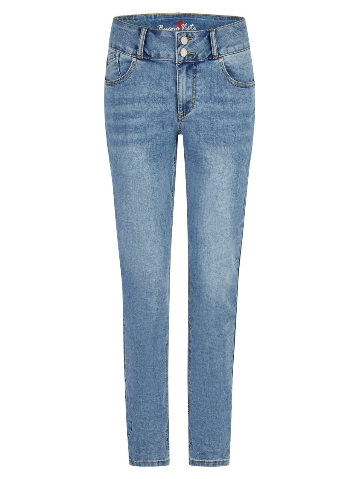 Buena Vista Gerade Jeans ? Damen Jeans ? Cropped Skinny Fit ? High Waist ? Stretch Denim