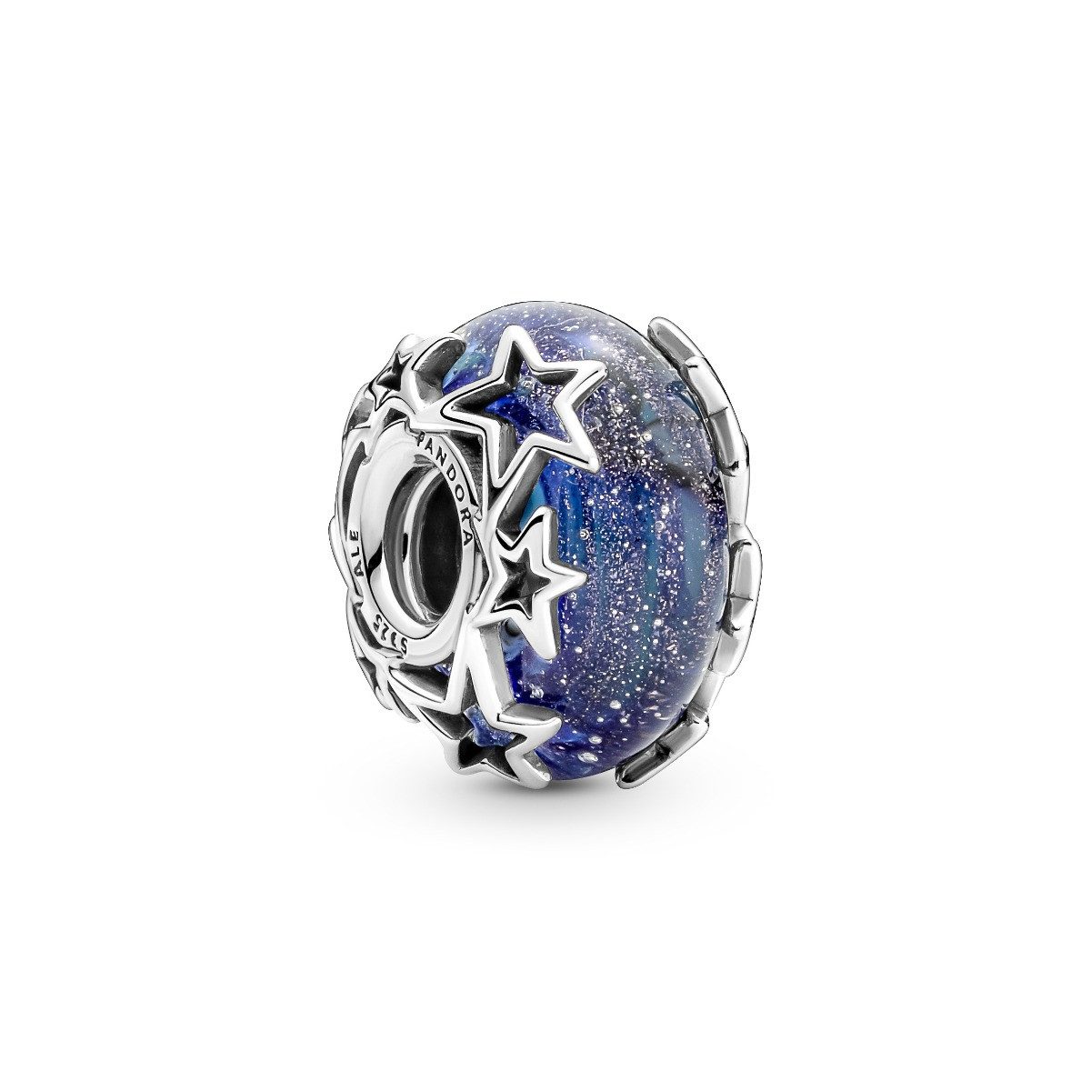 Pandora Charm-Einhänger Pandora 790015C00 Charm Damen Galaxis Blau & Stern Murano-Glas Sterlin