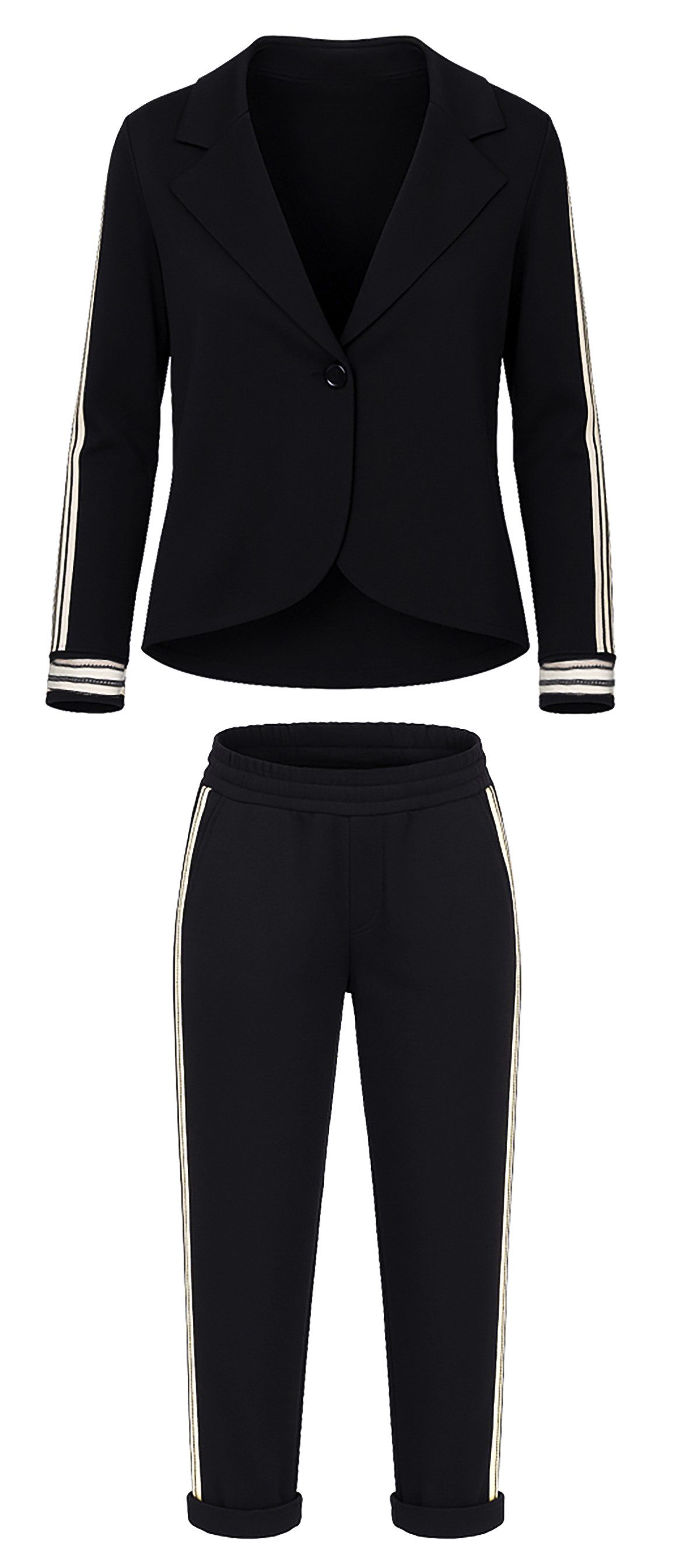 simaranda Jogginganzug Damen Jogginganzug 36-40 Schwarz günstig online kaufen