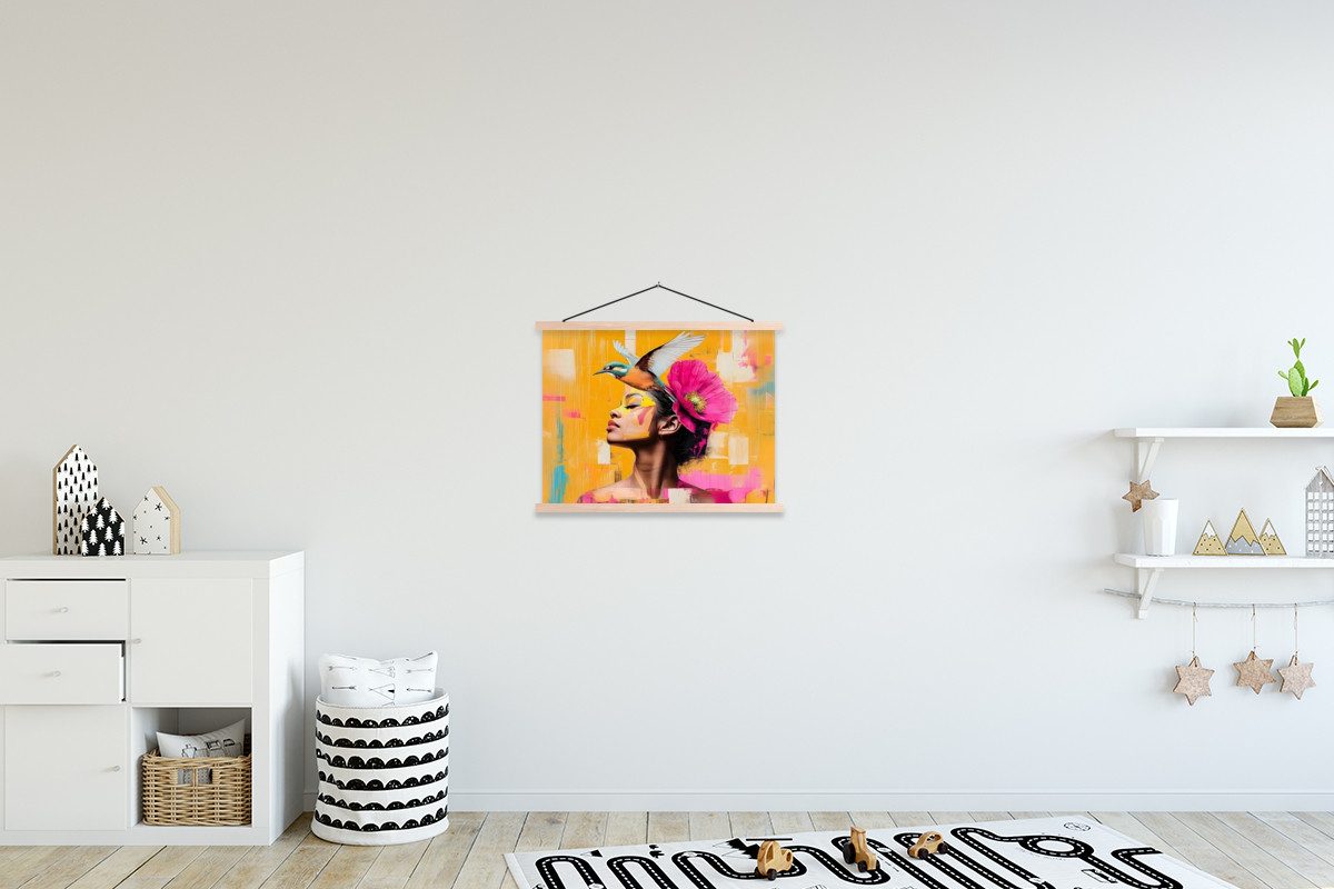 MuchoWow Poster Vogel - Frau - günstig online kaufen
