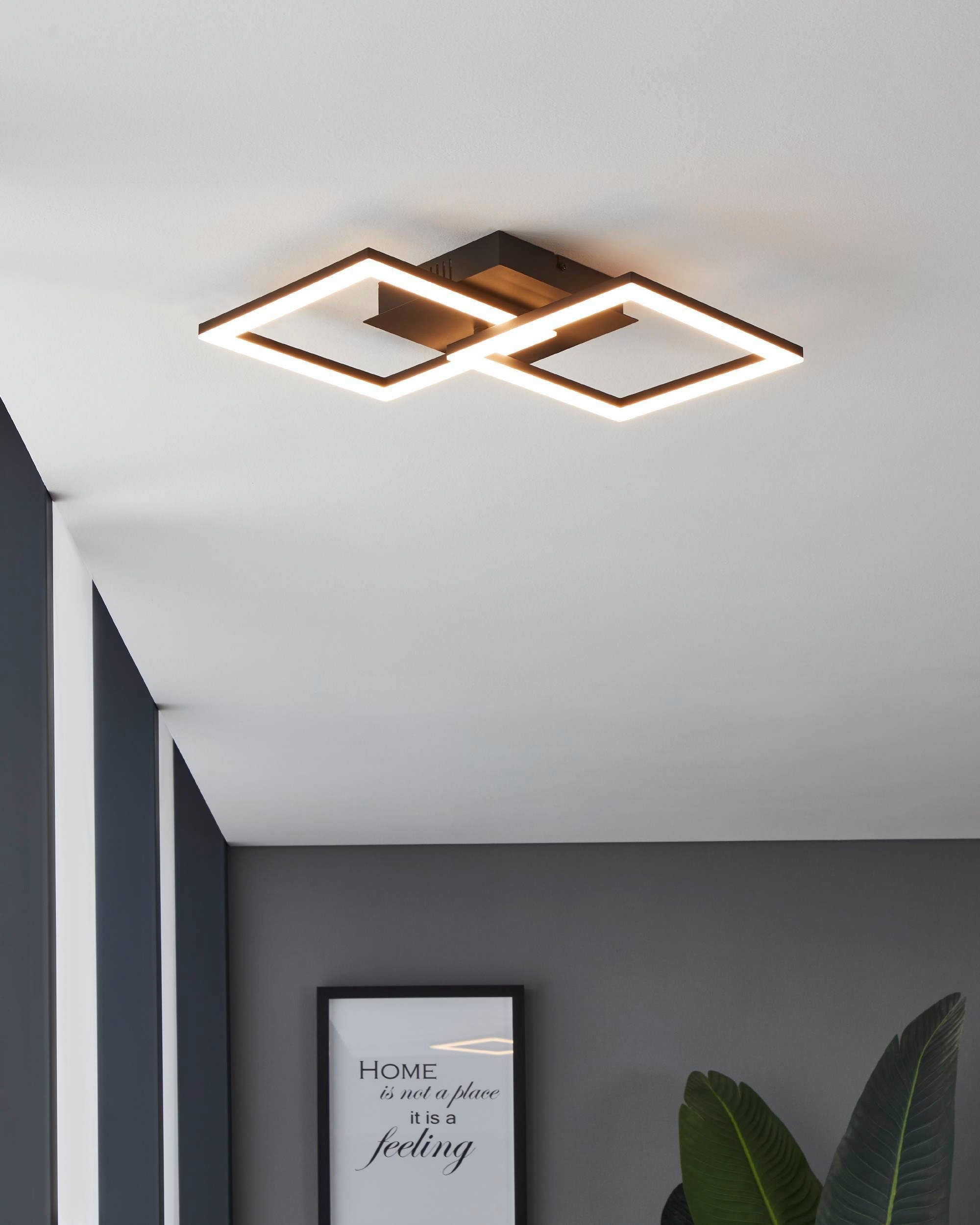 EGLO Deckenleuchte PARANDAY-Z Deckenlampe schwarz, verstellbar, günstig online kaufen