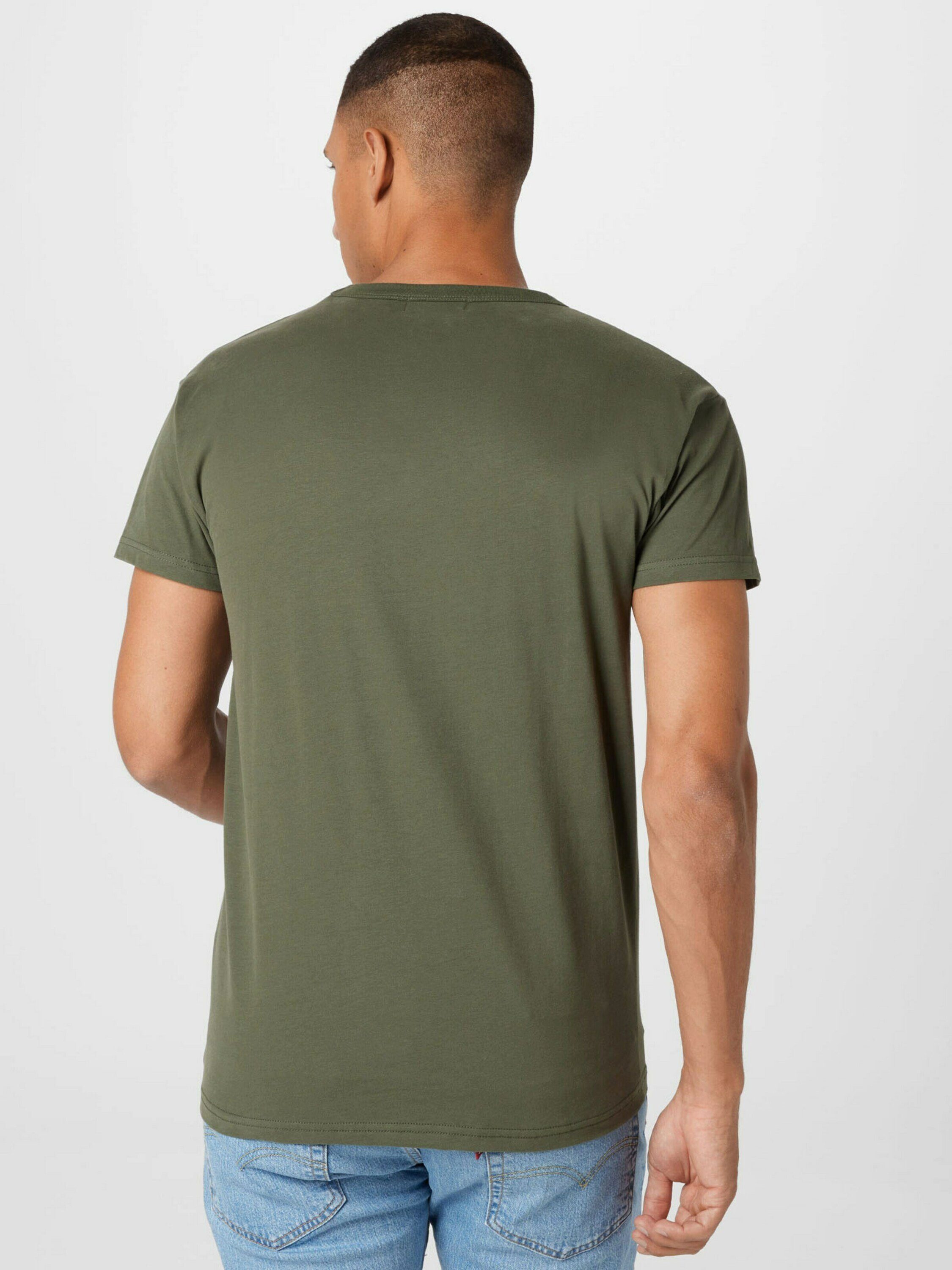 olive Derbe T-Shirt (1-tlg)