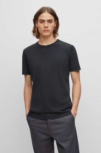 BOSS ORANGE T-Shirt Tokks mit BOSS ORANGE Markenlabel black001