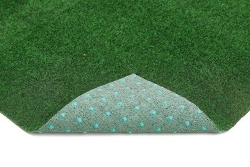 Kunstrasen Dijon, Andiamo, rechteckig, Höhe: 6 mm, aus Nadelfilz, mit Noppen, strapazierfähig, wasserfest & UV-beständig