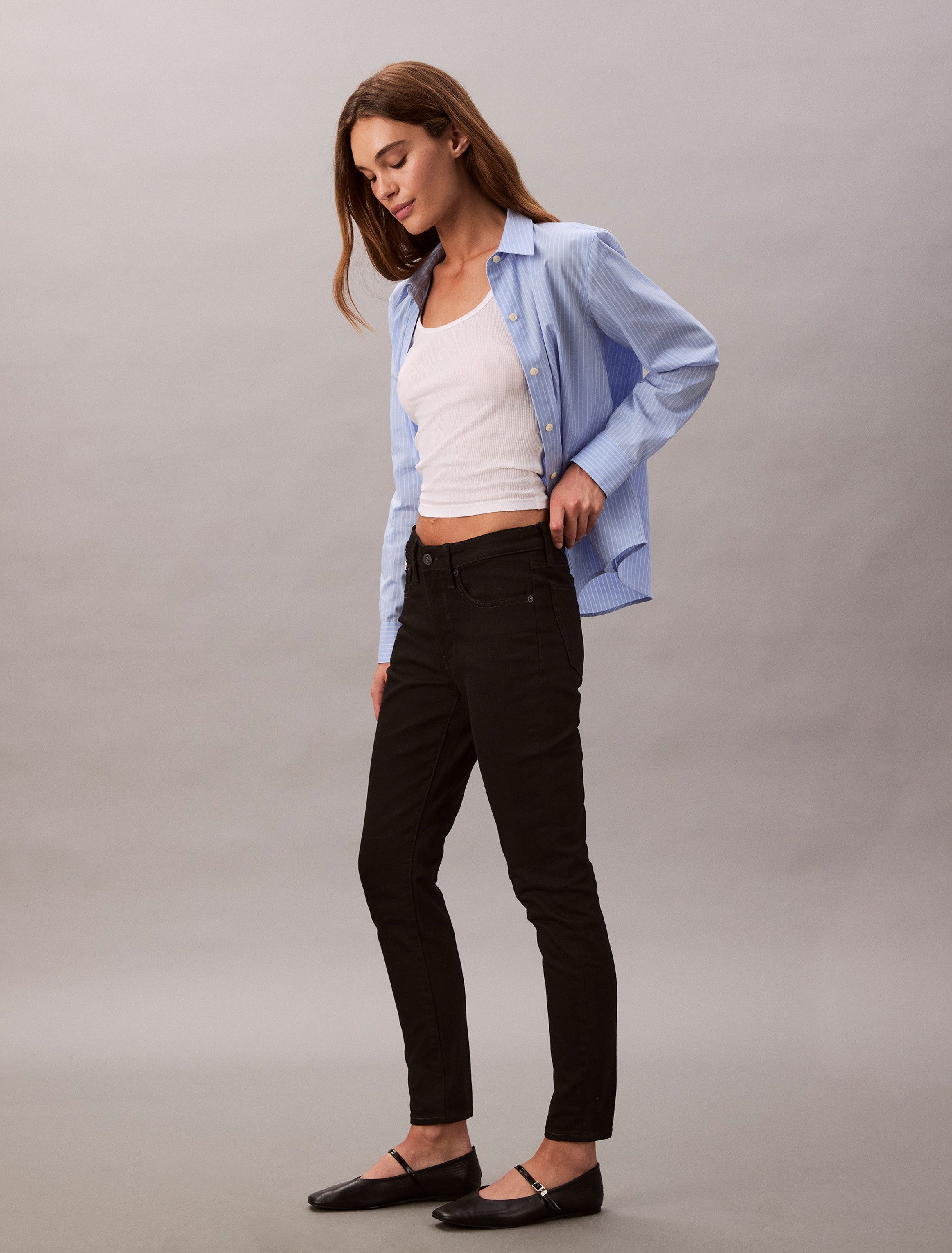 Calvin Klein Jeans Skinny-fit-Jeans MID RISE SKINNY Mit Gürtelschlaufen