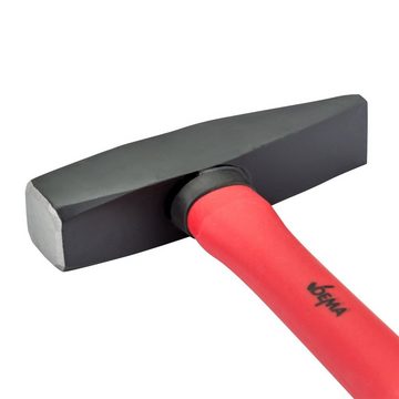 DEMA Hammer Schlosserhammer / Hammer 200g mit Fiberglasstiel