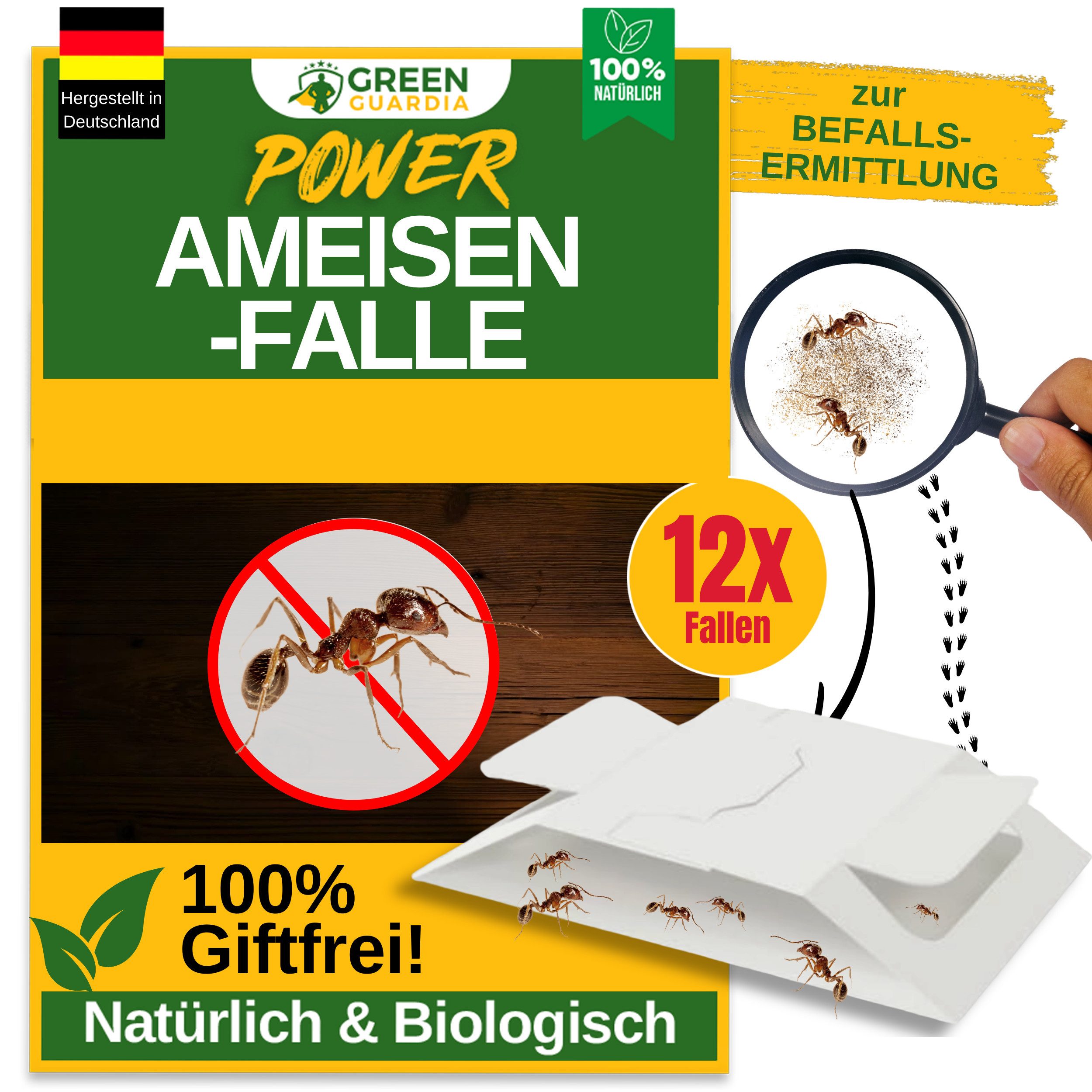 Insektenfalle Ameisen Falle mit Spezial-Lockstoff - insektizidfrei