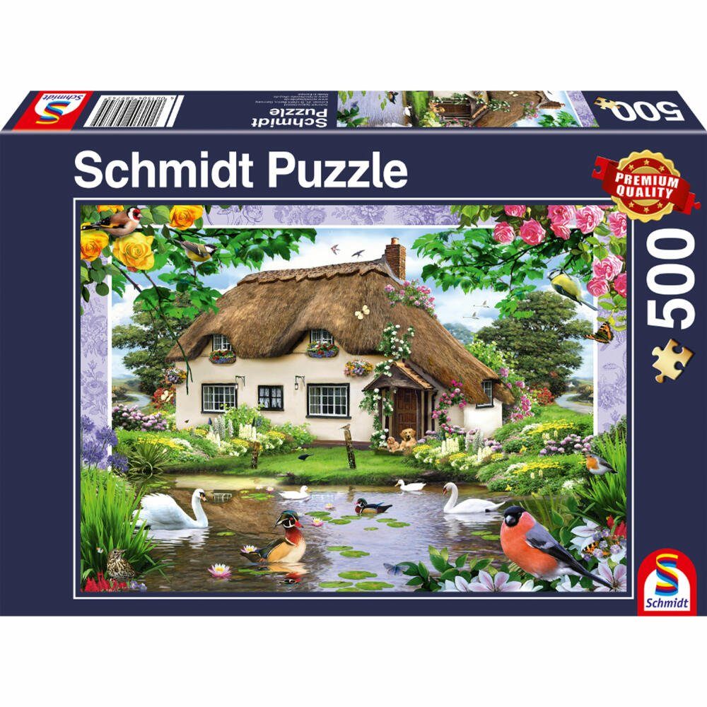 Schmidt Spiele Puzzle Romantisches Landhaus 500 Teile, 500 Puzzleteile