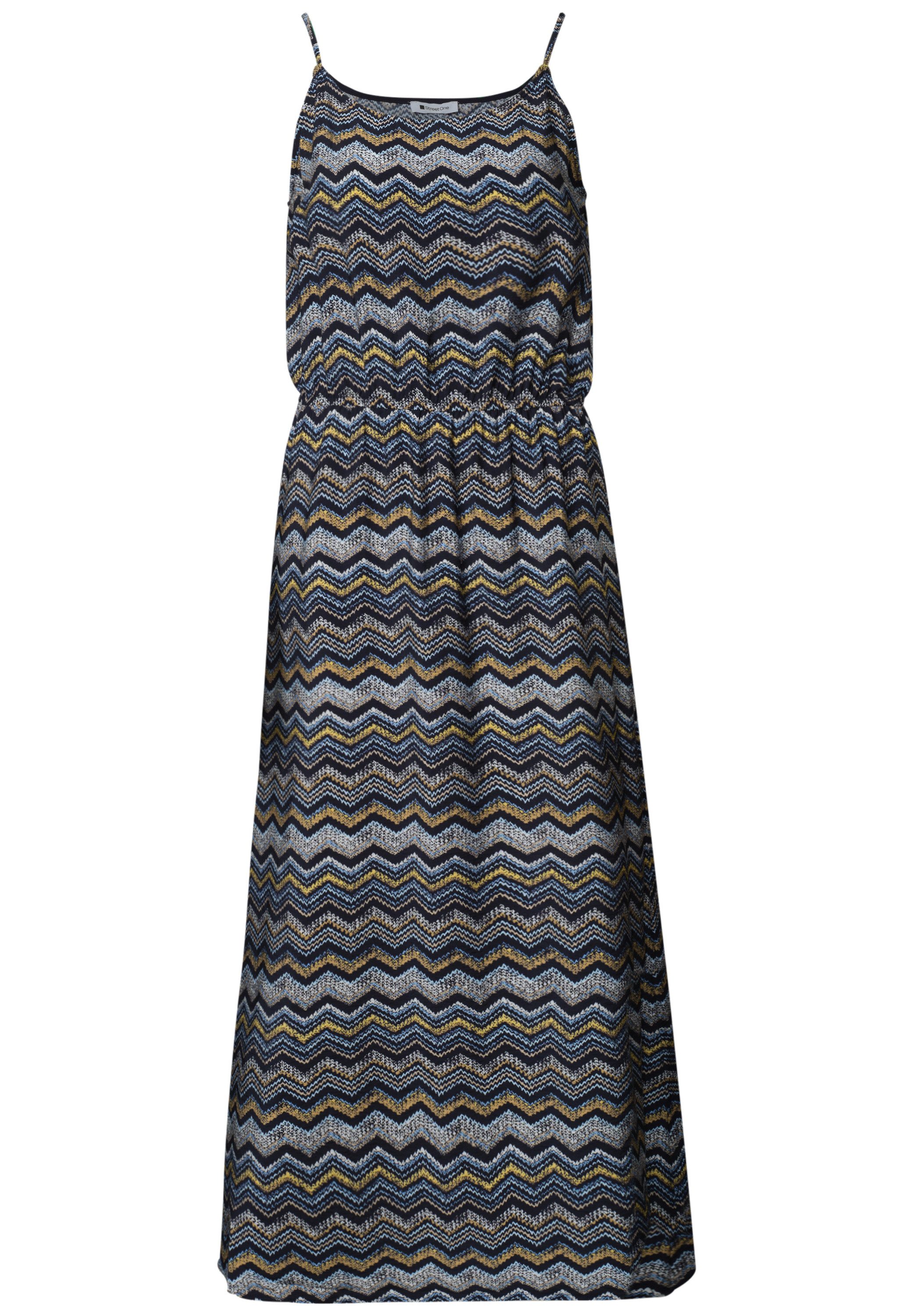 STREET ONE Midikleid Sommerkleid mit Zick-Zack-Muster – Bild 4 von 5