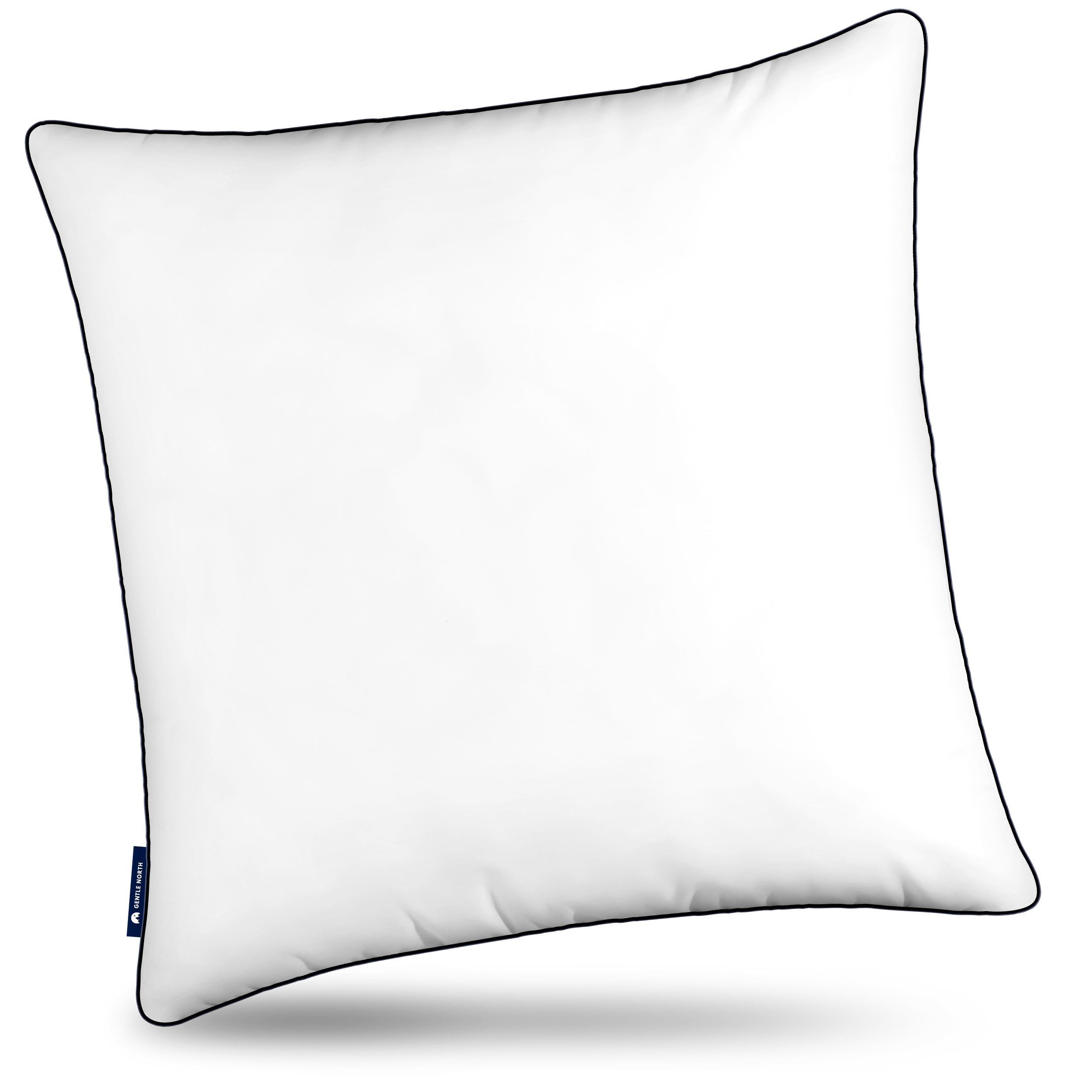 Gentle North Microfaserkissen Kopfkissen in Hotelqualität - Einzeln oder im 2er Set - 60° Waschbar, Füllung: Polyester, Rückenschläfer, Seitschläfer, Bauchschläfer, Comfort, Reißverschluss für Füllung - Made in EU - allergikerfreundlich
